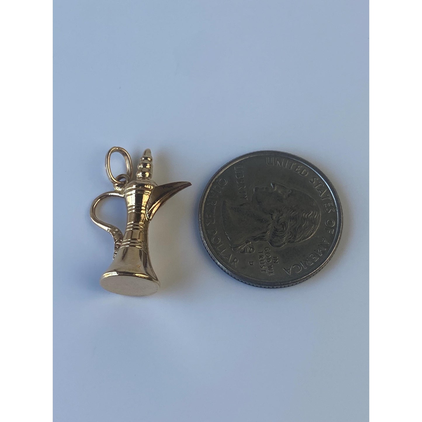 Vintage 18k Yellow Gold Kettle Charm