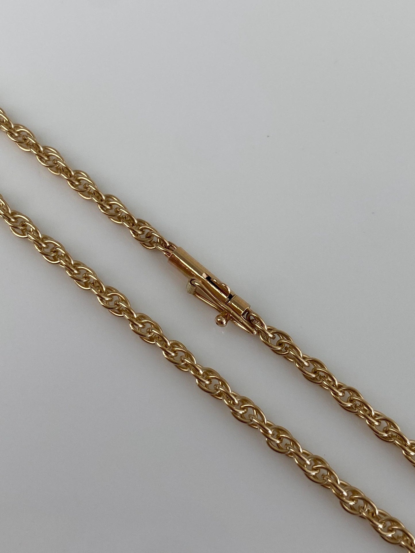 Vintage Solid 14k Yellow Gold Chain Necklace - 22.75 inches