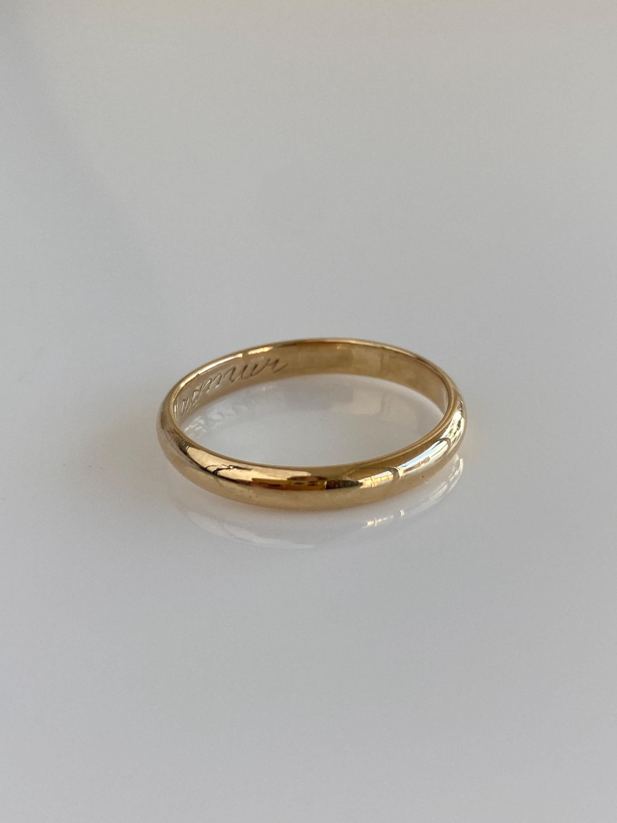 Vintage Solid 14k Yellow Gold Ring Band - Size 10