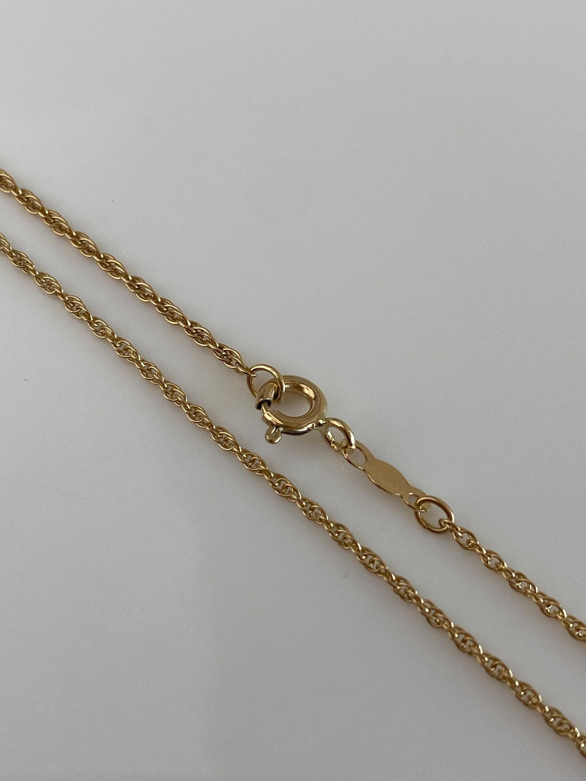 Vintage Solid 14k Yellow Gold Chain Necklace - 18.5 inches