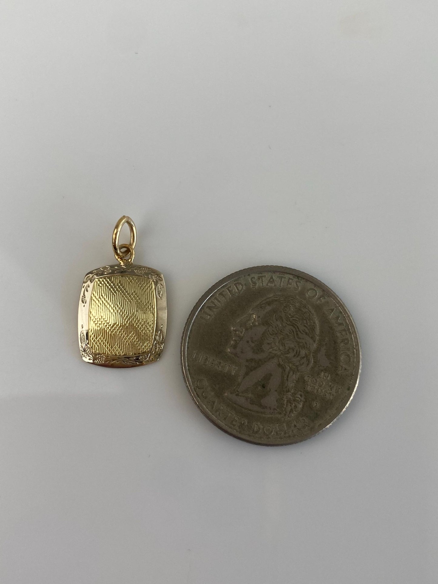 Vintage Solid 14k 18k Yellow Gold & White Gold Cufflink Conversion Charm