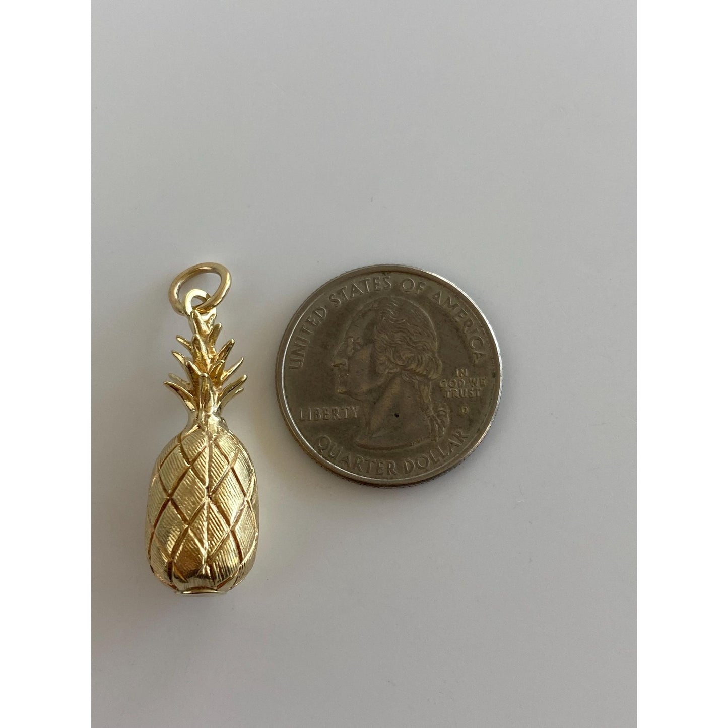 Vintage 14k Yellow Gold Pineapple Charm