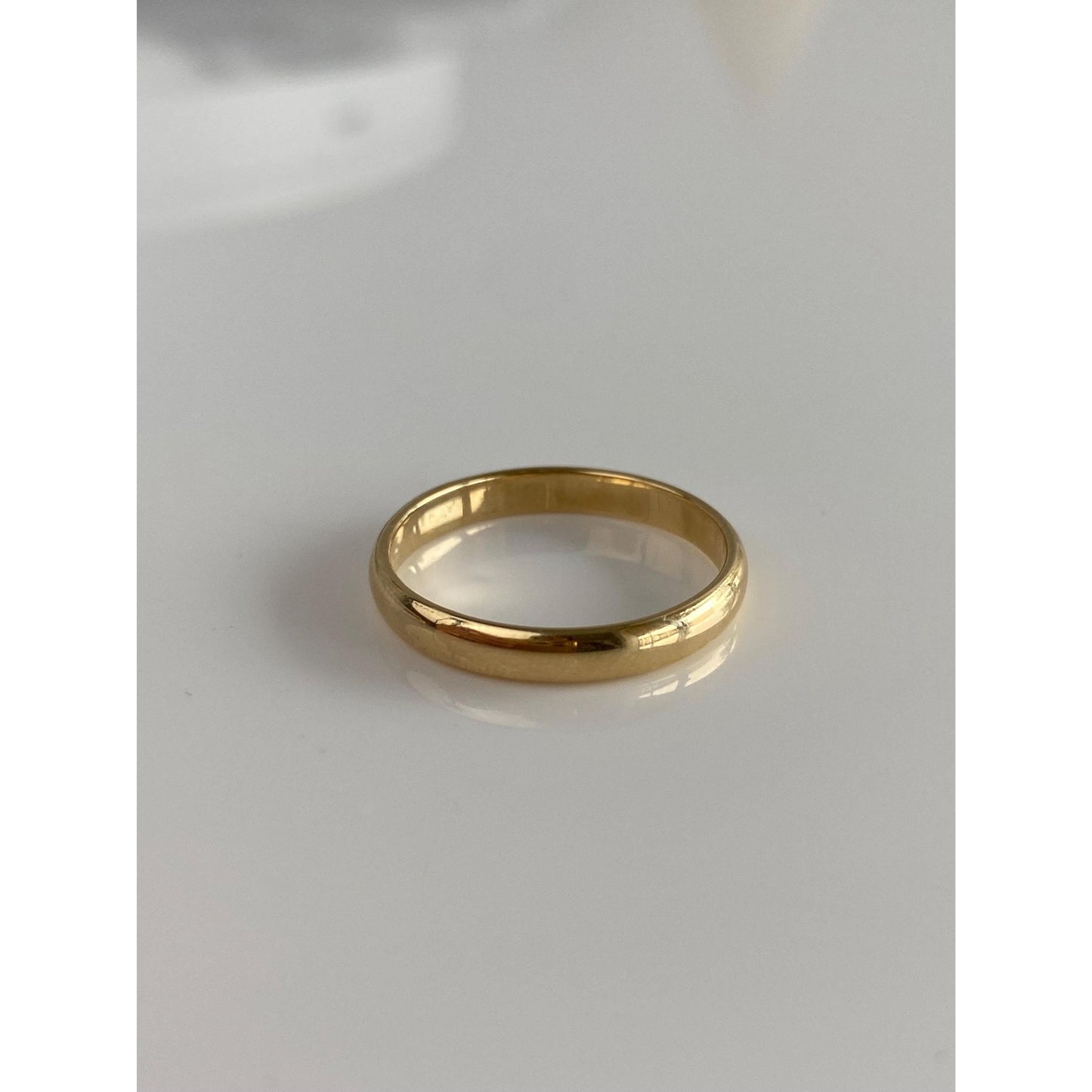 Vintage Solid 14k Yellow Gold Ring Band - Size 7.75