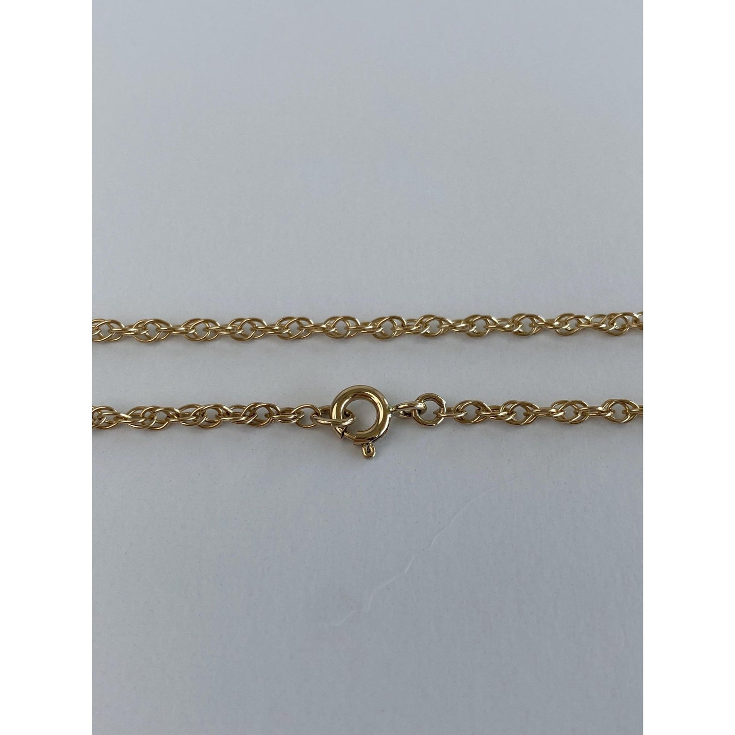 Vintage Solid 14k Yellow Gold Chain Necklace - 21.25 inches