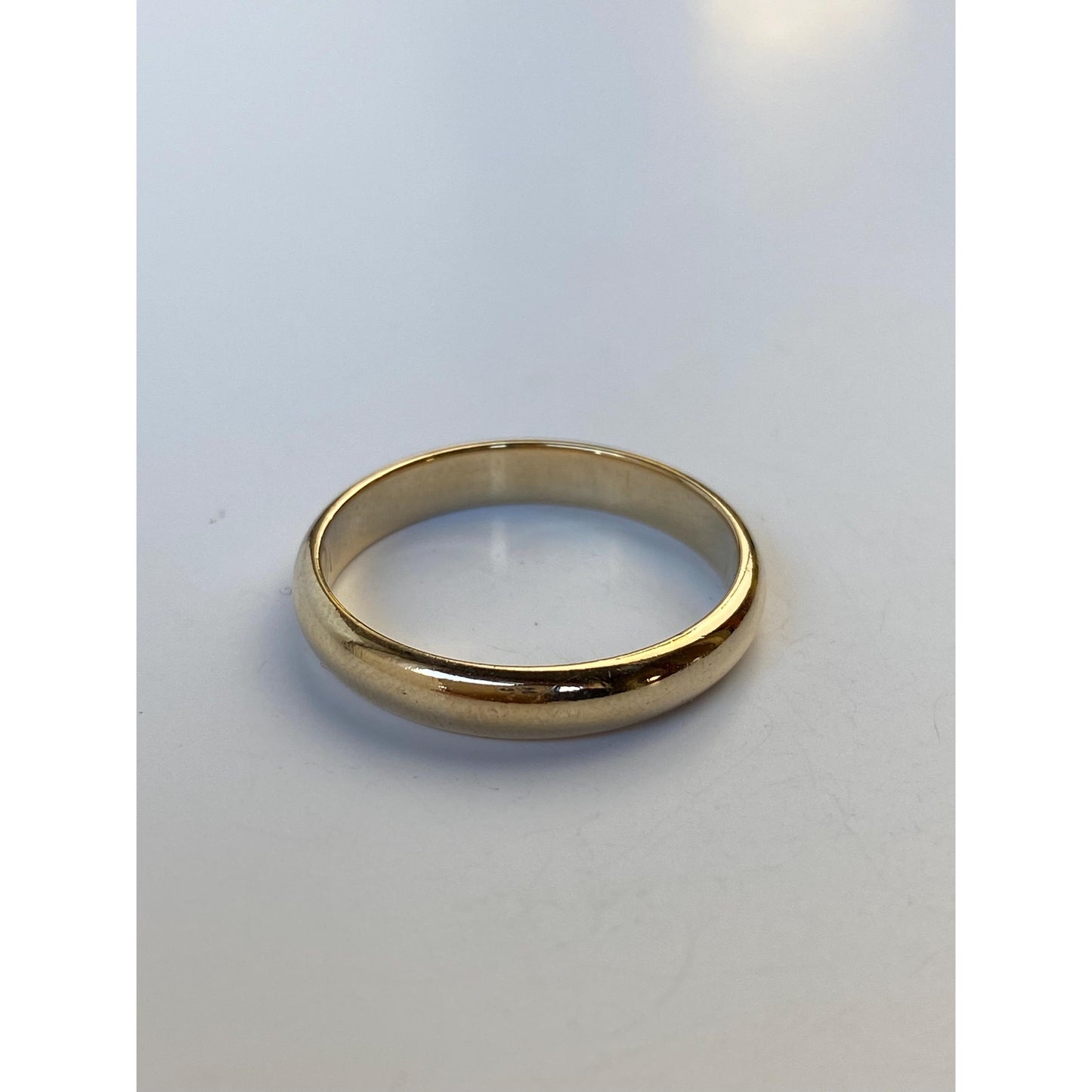 Vintage Solid 14k Yellow Gold Ring Band - Size 8.75