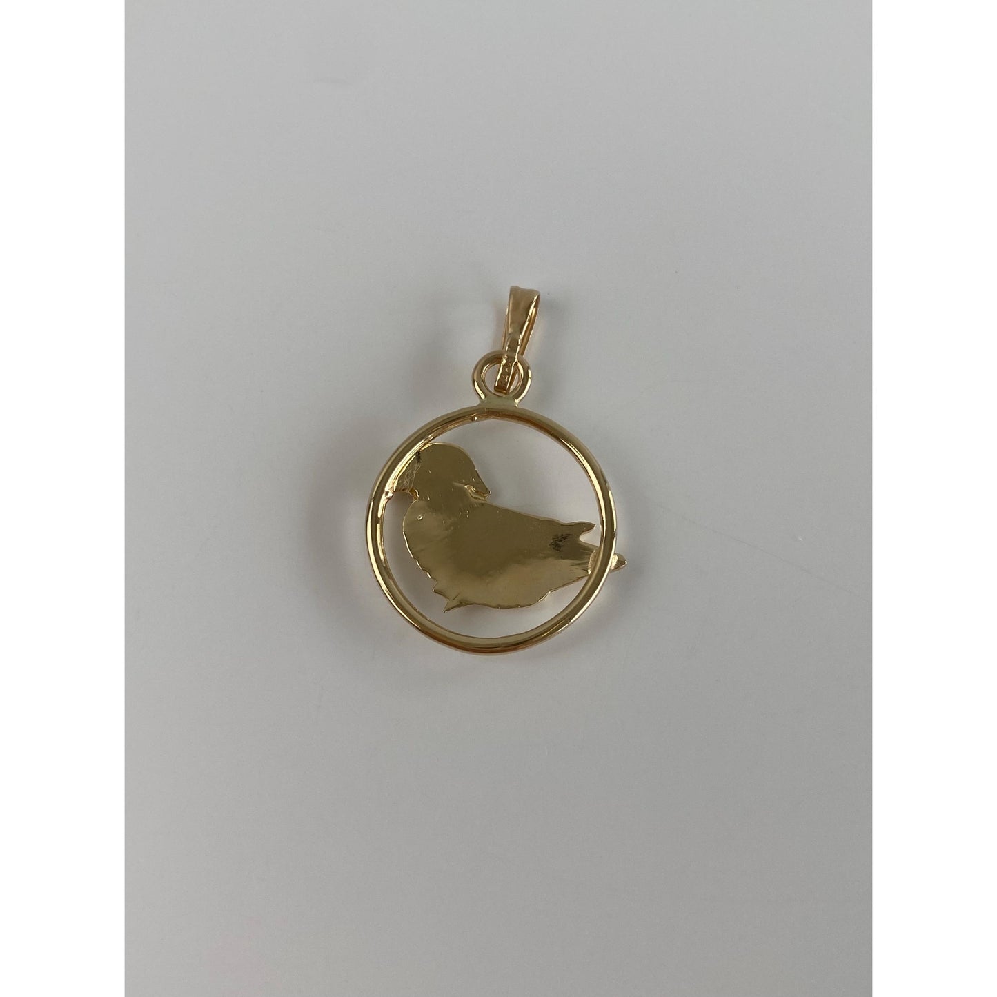 Vintage Solid 14k Yellow Gold Bird Charm