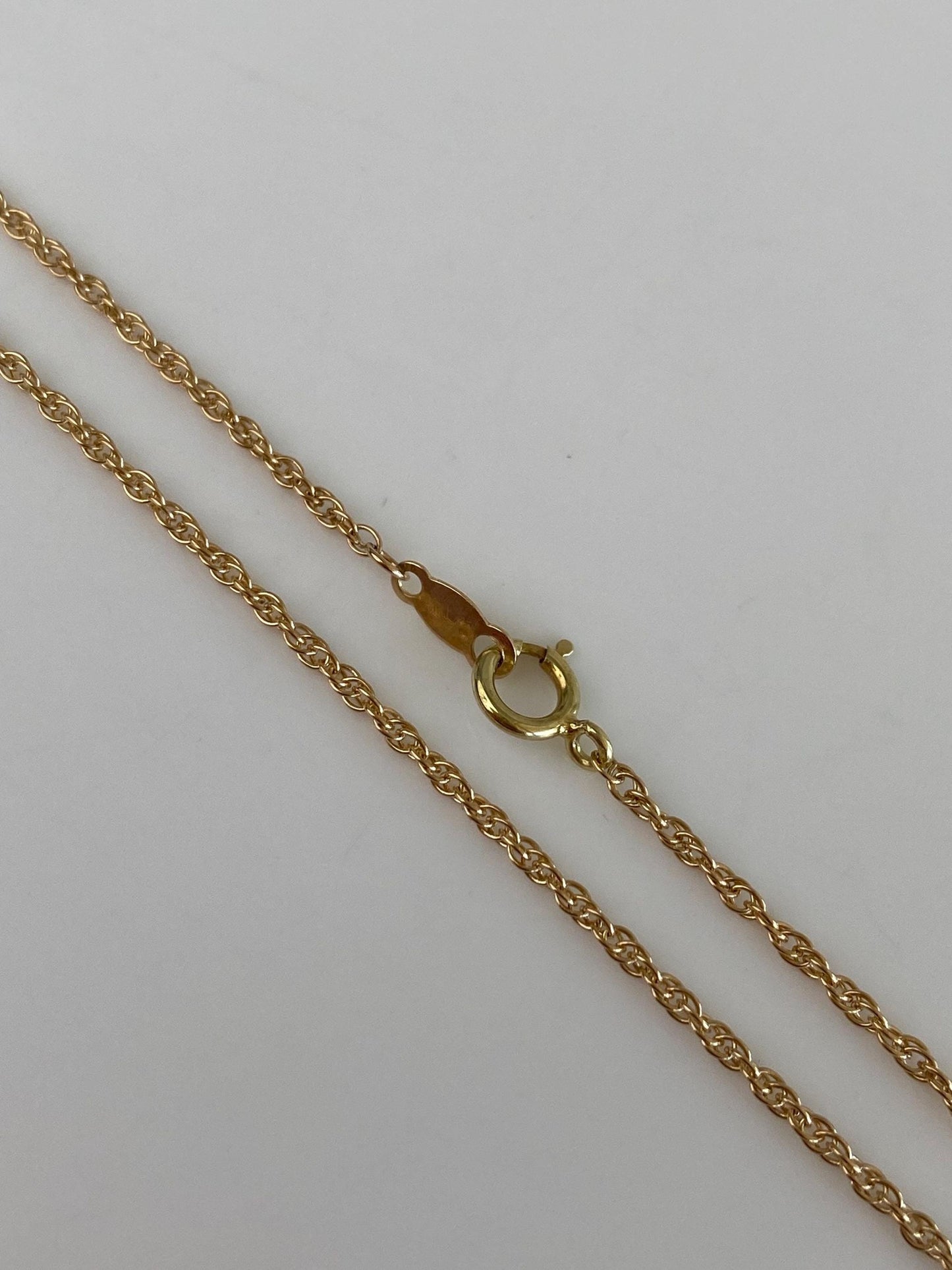 Vintage Solid 14k Yellow Gold Chain Necklace - 18.25 inches