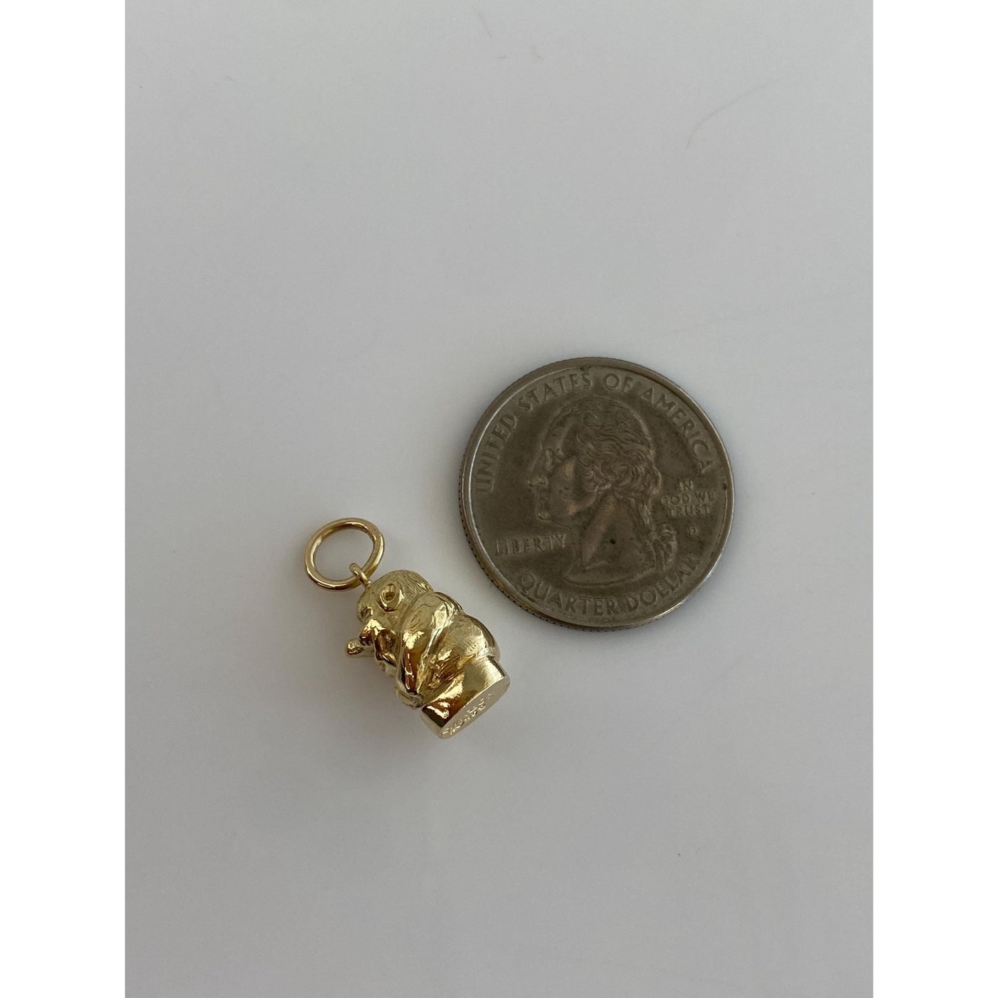 Solid 14k Yellow Gold Dwarf Gnome Man Charm