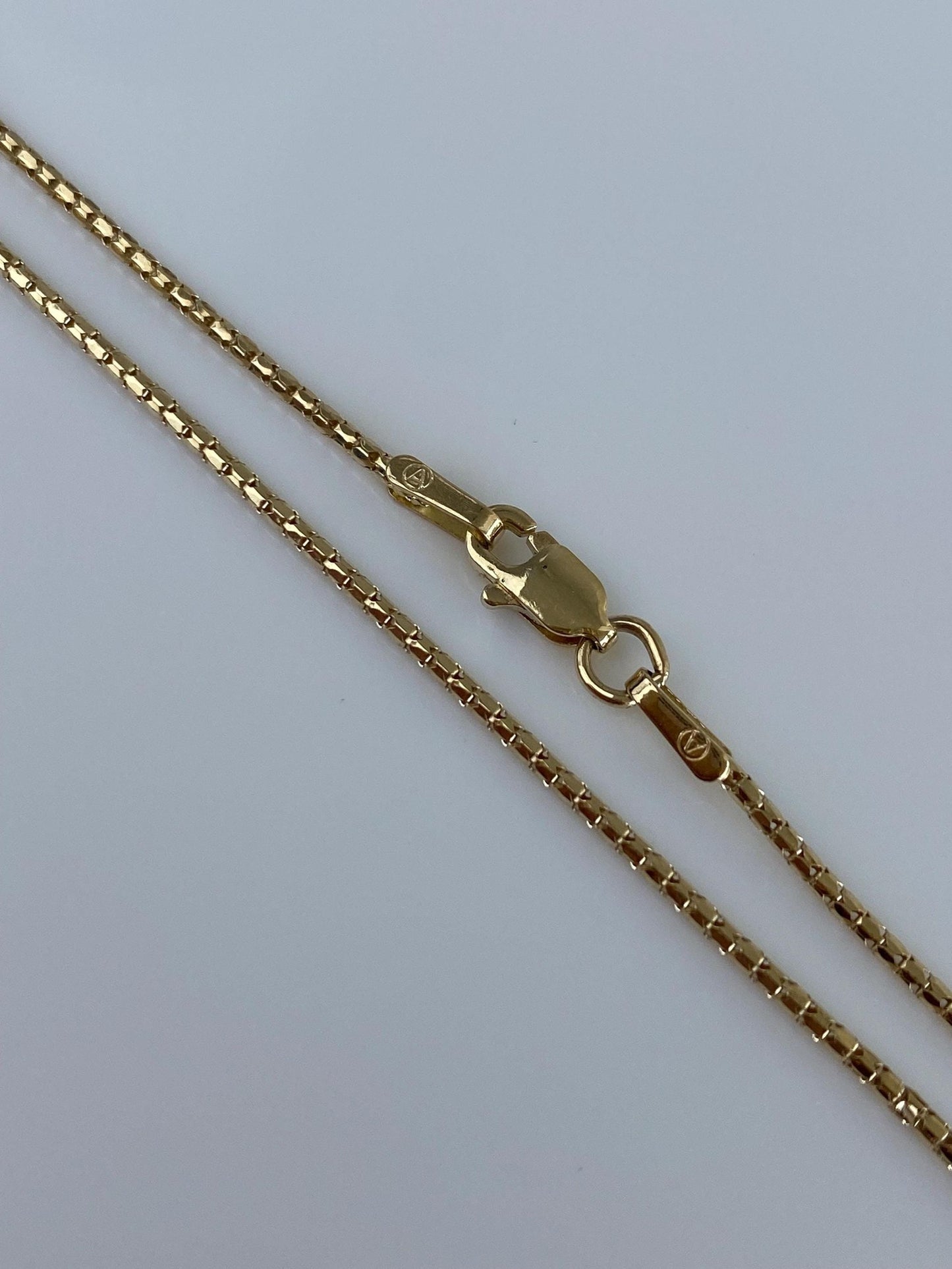 Vintage 14k Yellow Gold Fancy Rounded Link Chain Necklace - 18 inches