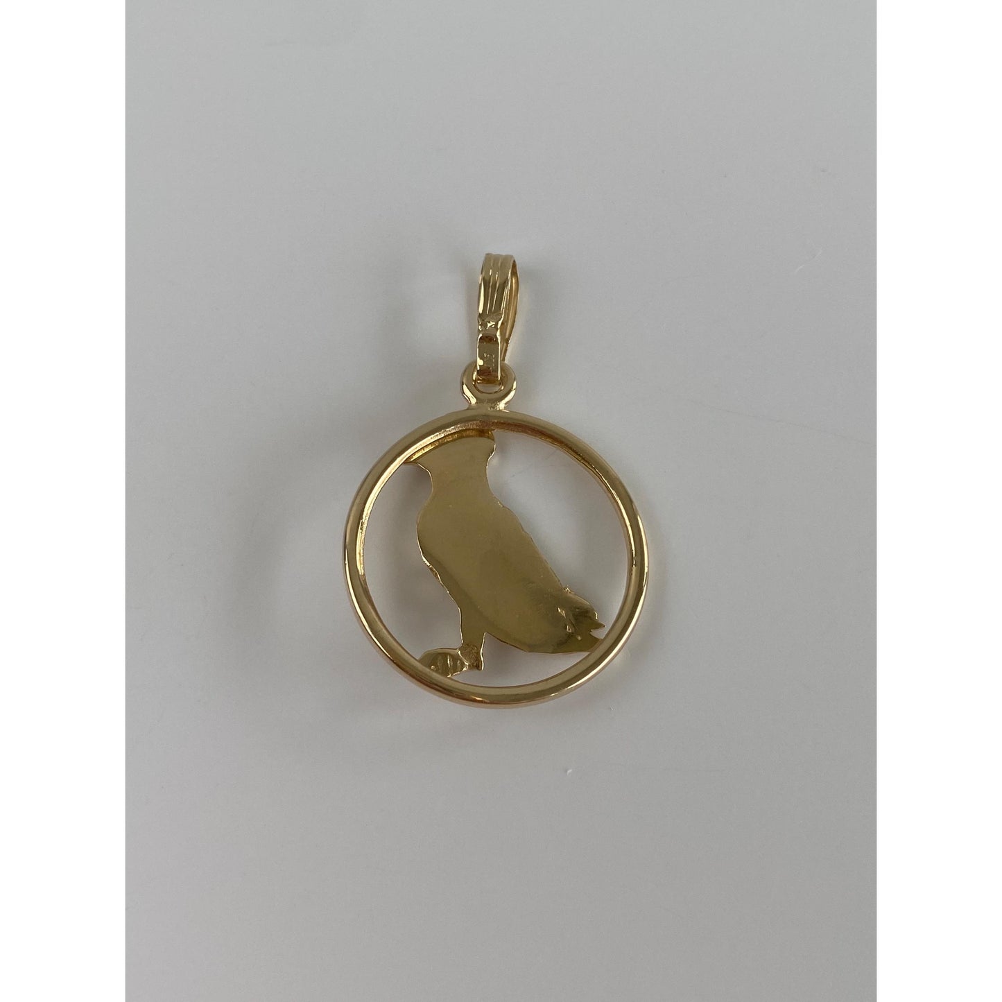 Vintage Solid 14k Yellow Gold Bird Charm