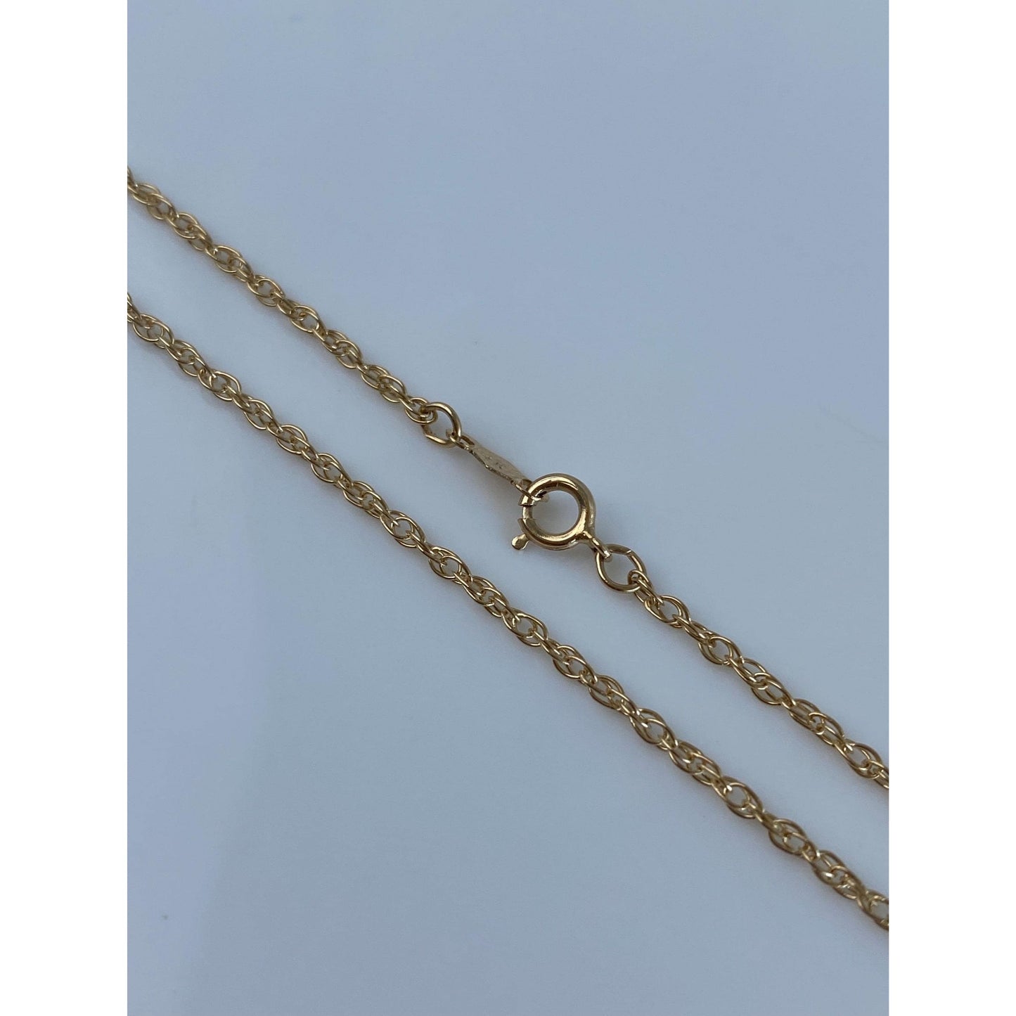 Vintage Solid 14k Yellow Gold Chain Necklace - 18.25 inches