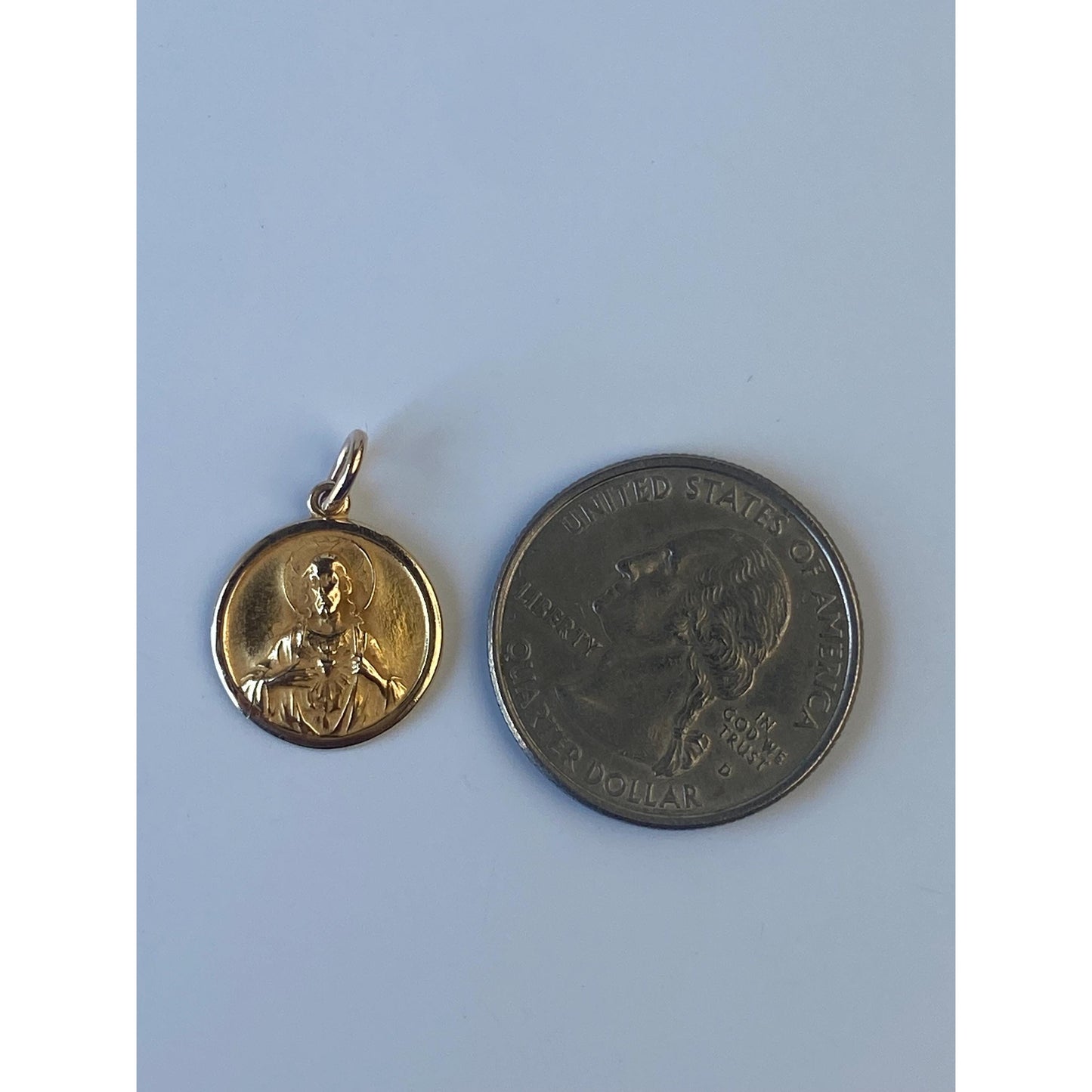 Vintage Solid 10k Yellow Gold Religious Jesus Charm