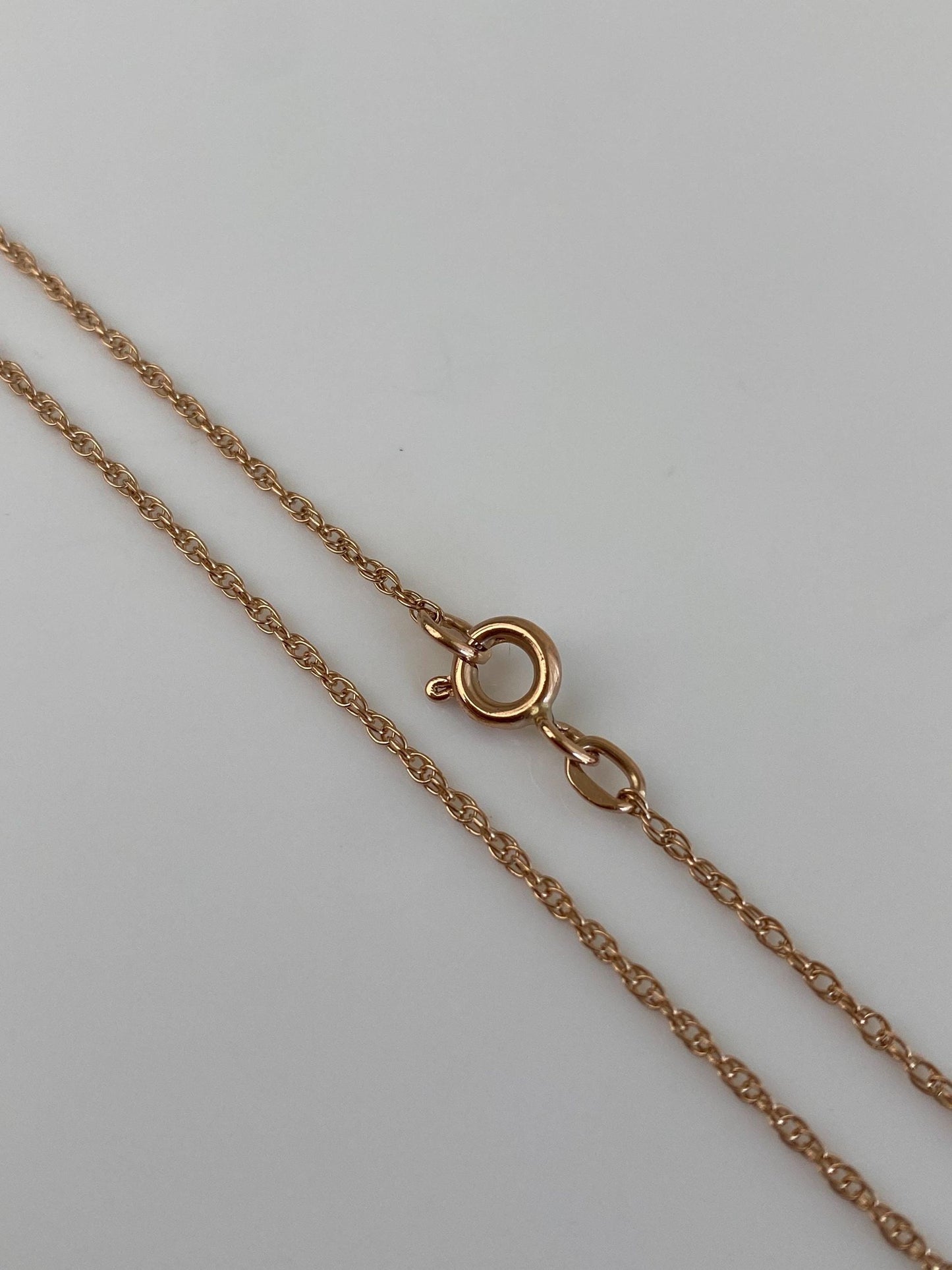 Vintage Solid 14k Rose Gold Chain Necklace - 22 inches