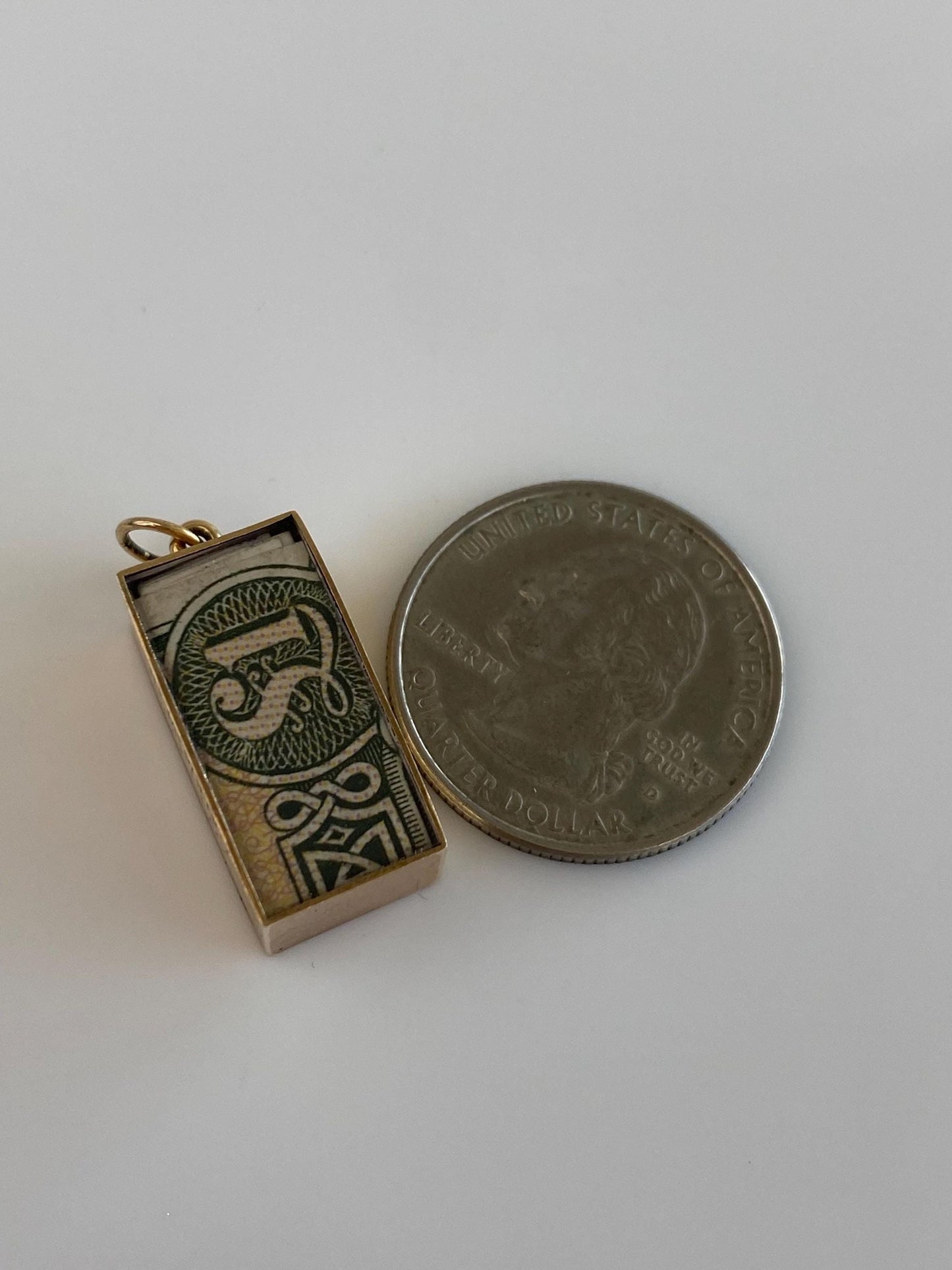 Vintage Solid 9k Yellow Gold Break in Case of Emergency Money Charm