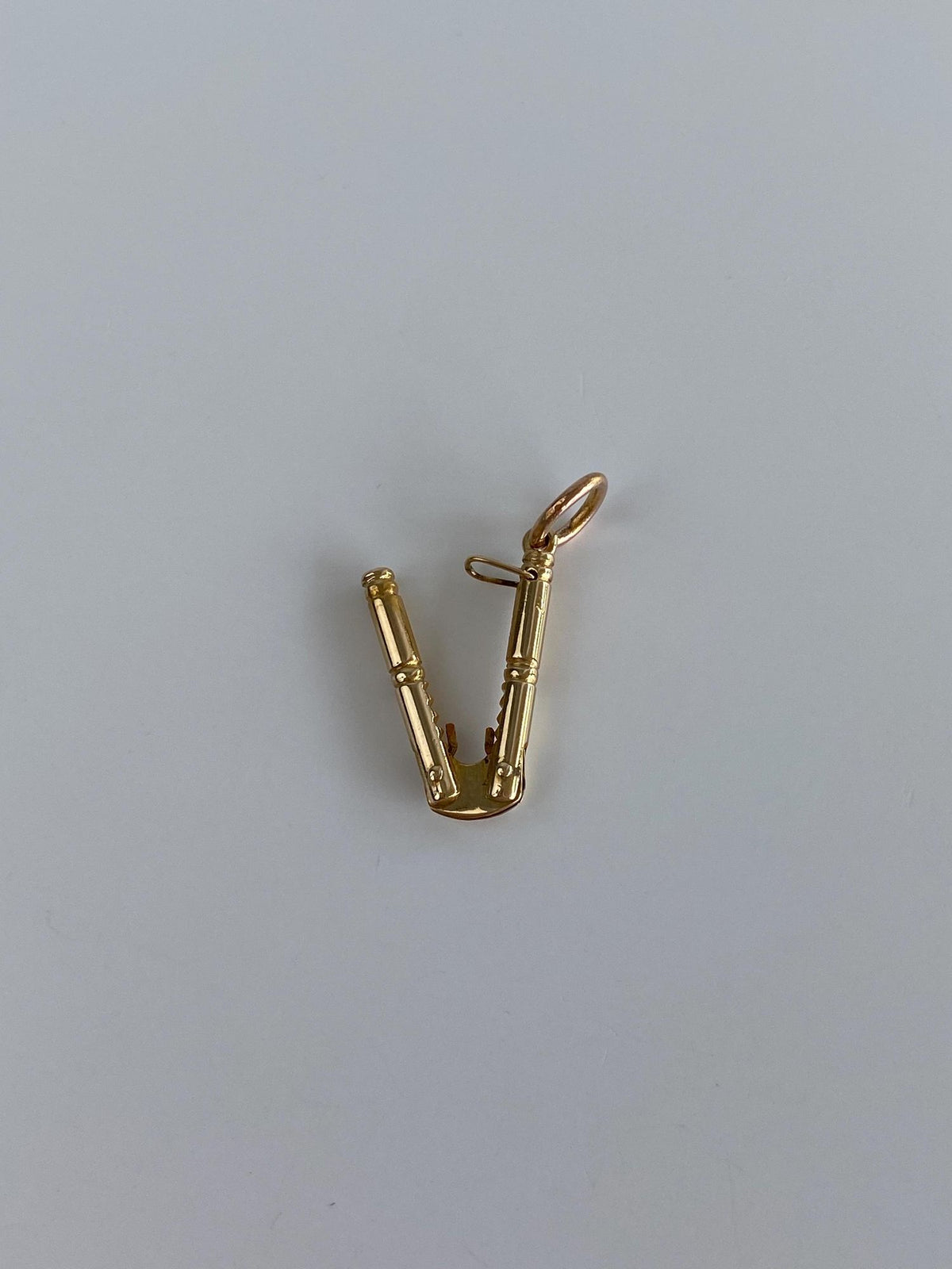 Vintage Solid 14k Yellow Gold Articulated Nut Cracker Charm