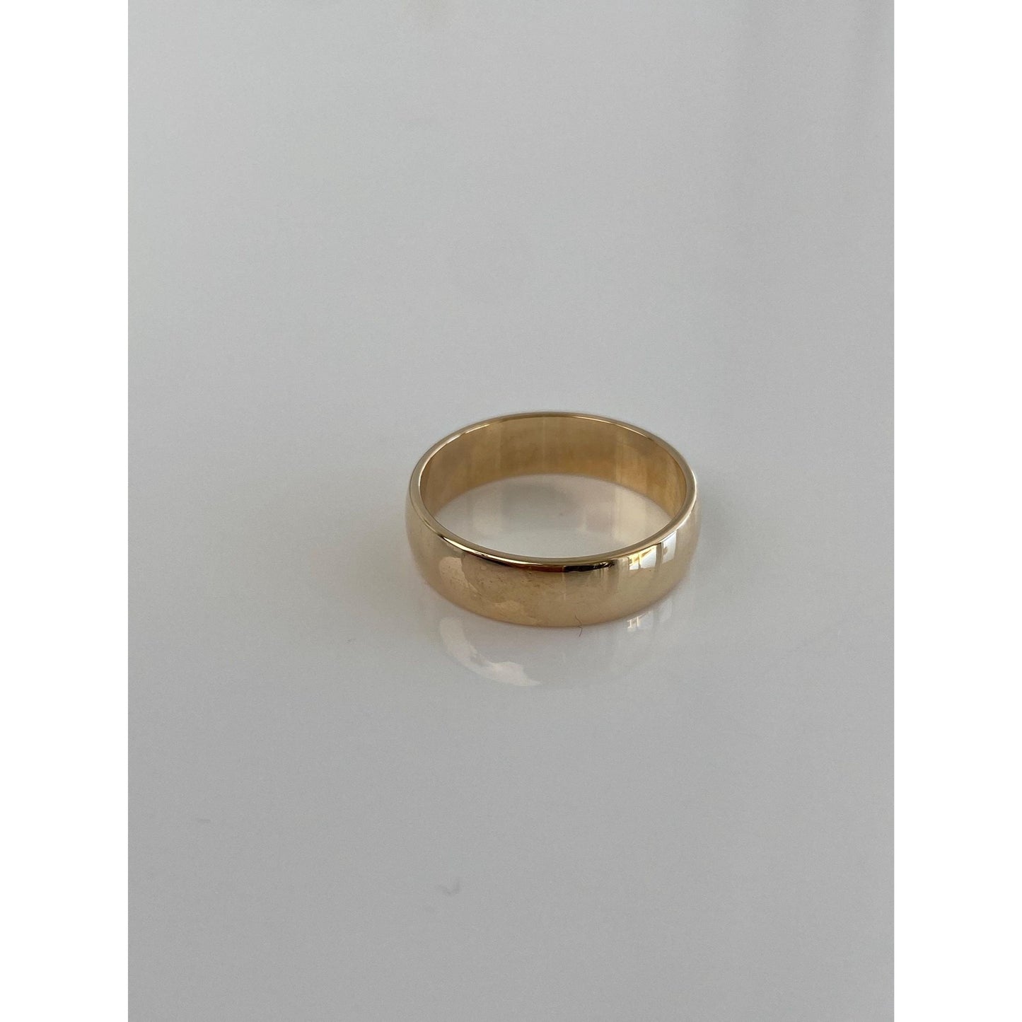 Vintage Solid 10k Yellow Gold Ring Band - Size 6.75