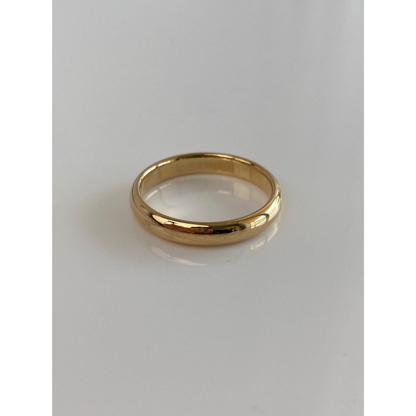 Vintage Solid 14k Yellow Gold Ring Band - Size 10.5