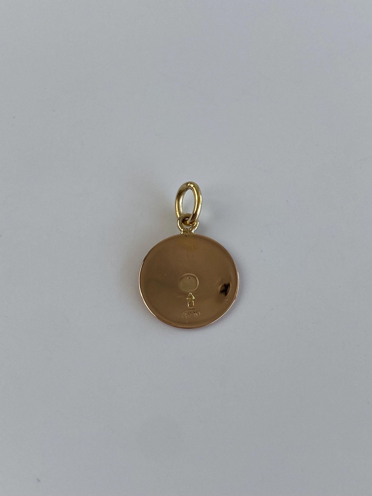 Vintage Solid 18k Rose Gold Cufflink Conversion Charm