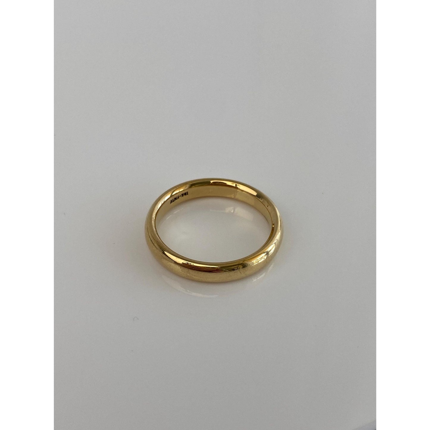 Vintage Solid 18k Yellow Gold Ring Band - Size 10.25