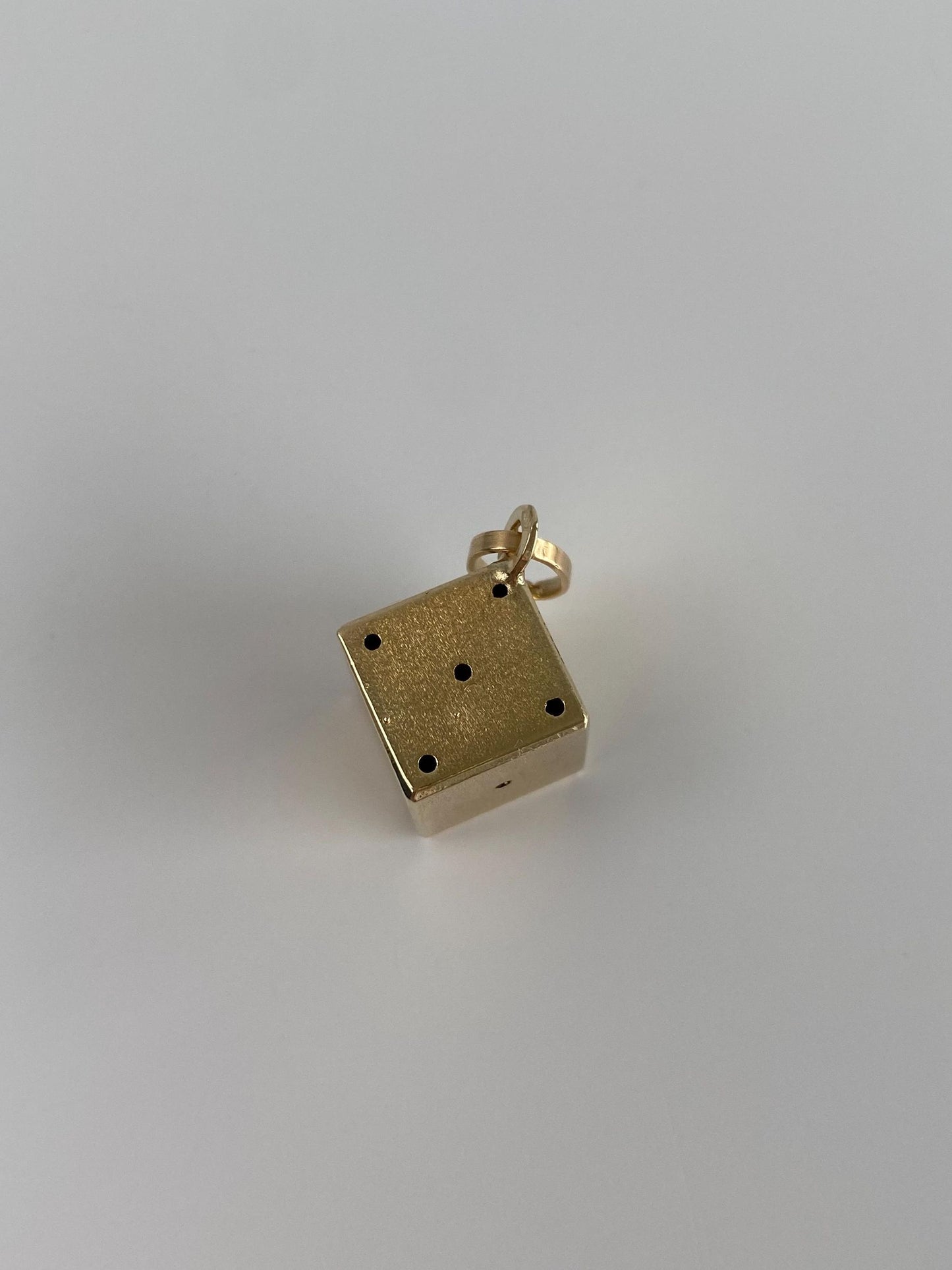 Vintage 14k Yellow Gold Die Dice Charm