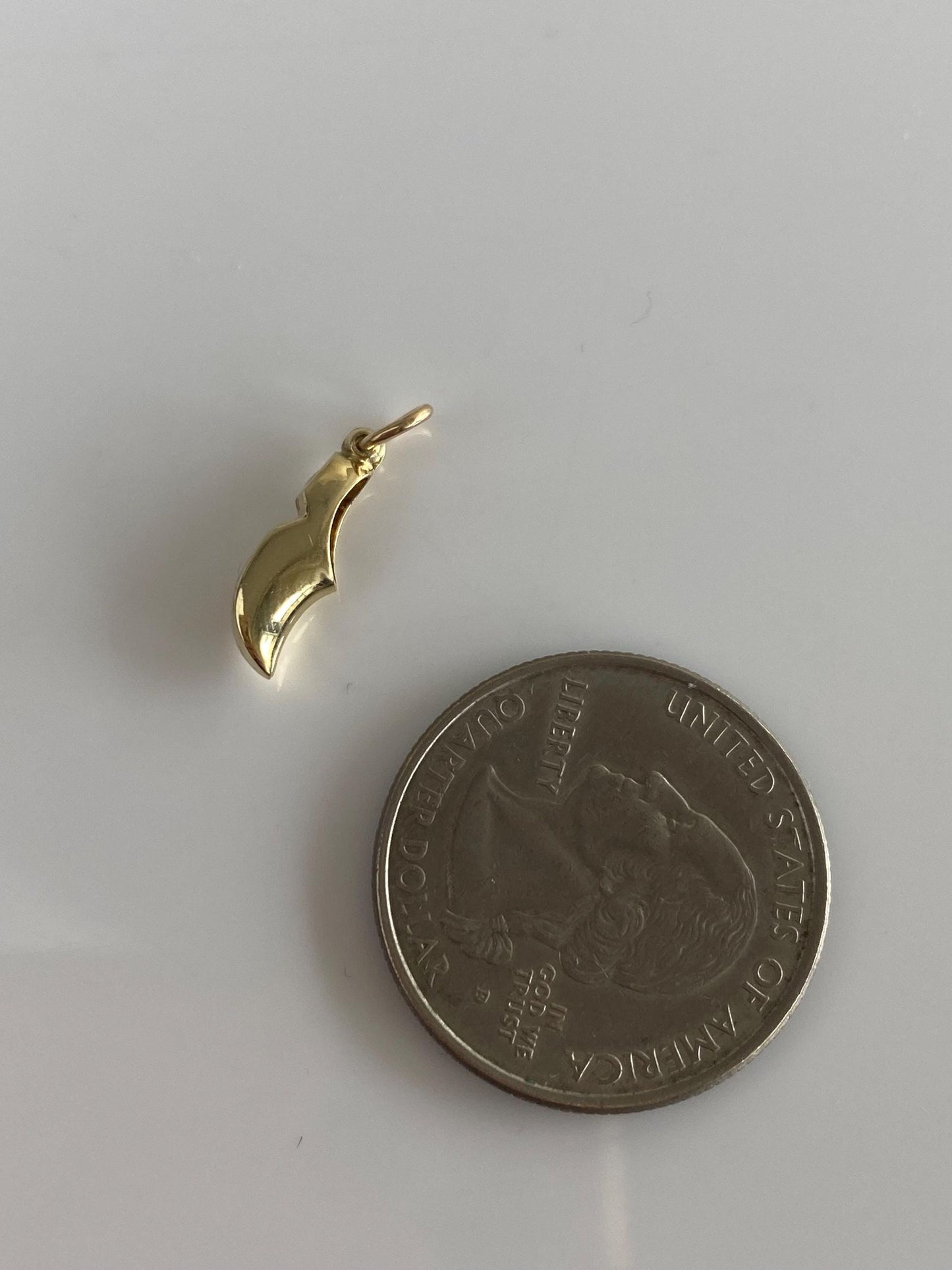 Vintage Solid 14k Yellow Gold Little Danish Shoe Charm