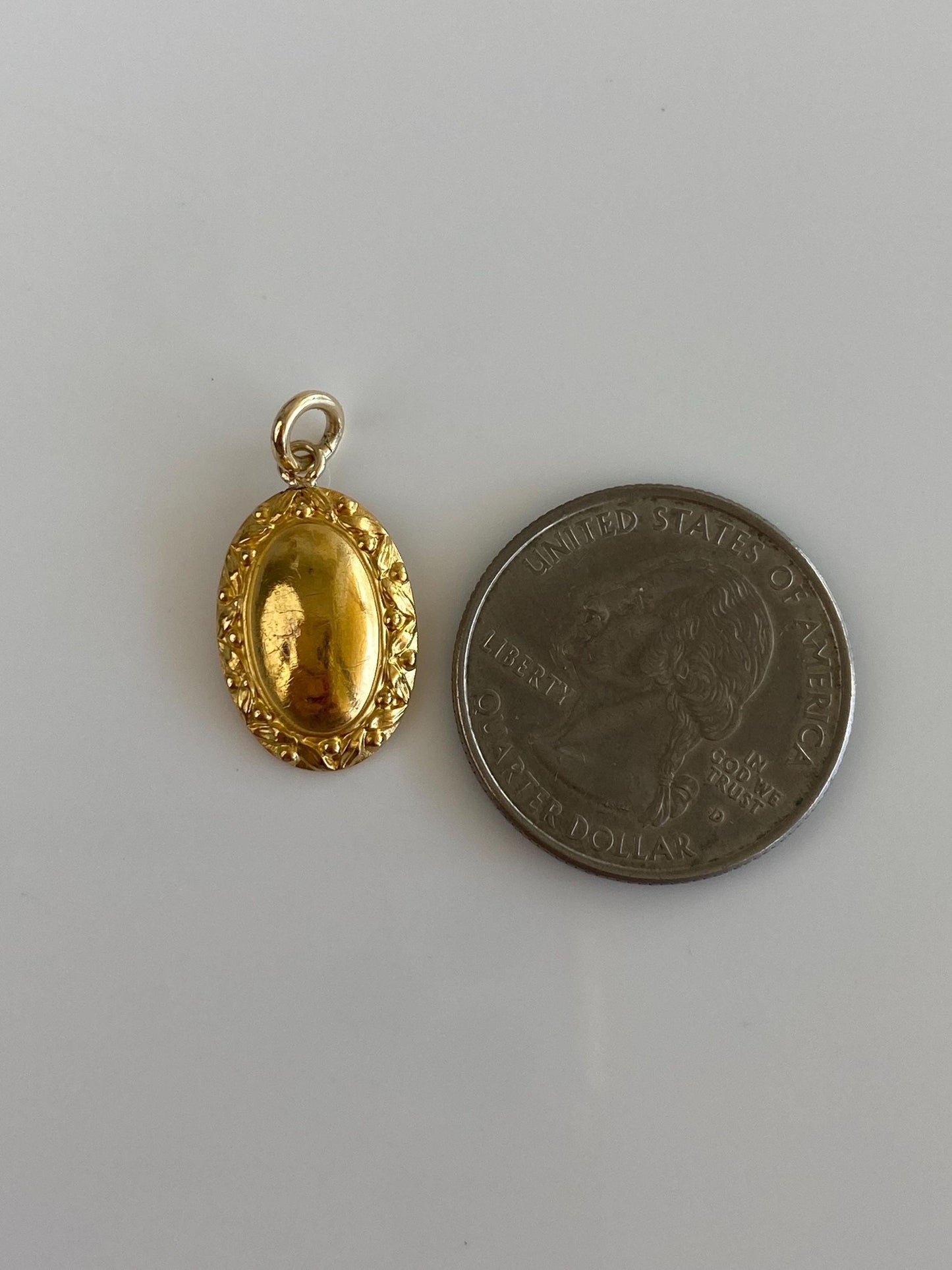 Vintage Solid 22k Yellow Gold Cufflink Conversion Charm