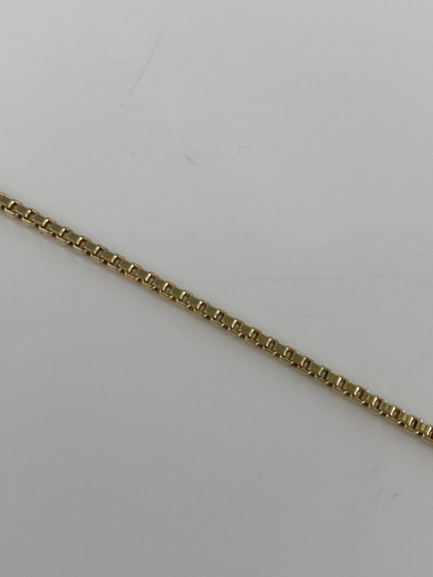 Vintage Solid 14k Yellow Gold Box Chain Extender - 4.25 inches