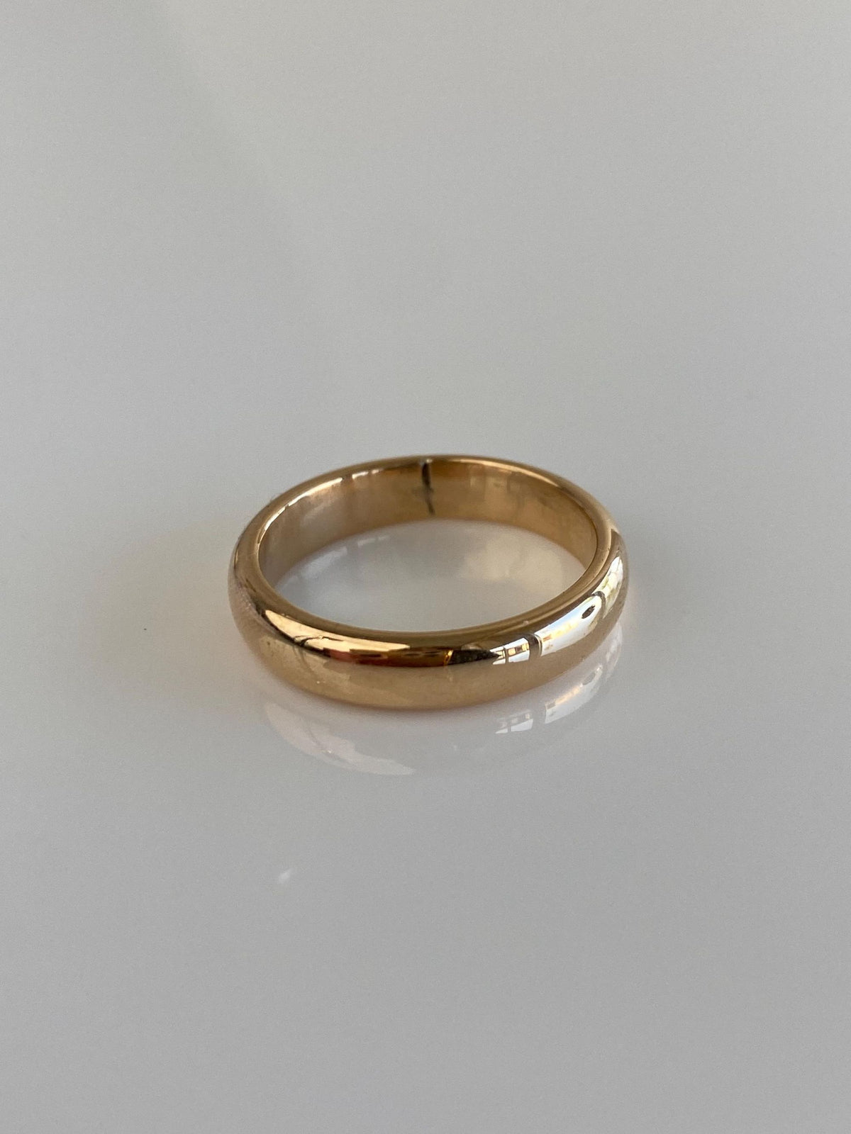 Vintage Solid 14k Yellow Gold Ring Band - Size 6.25