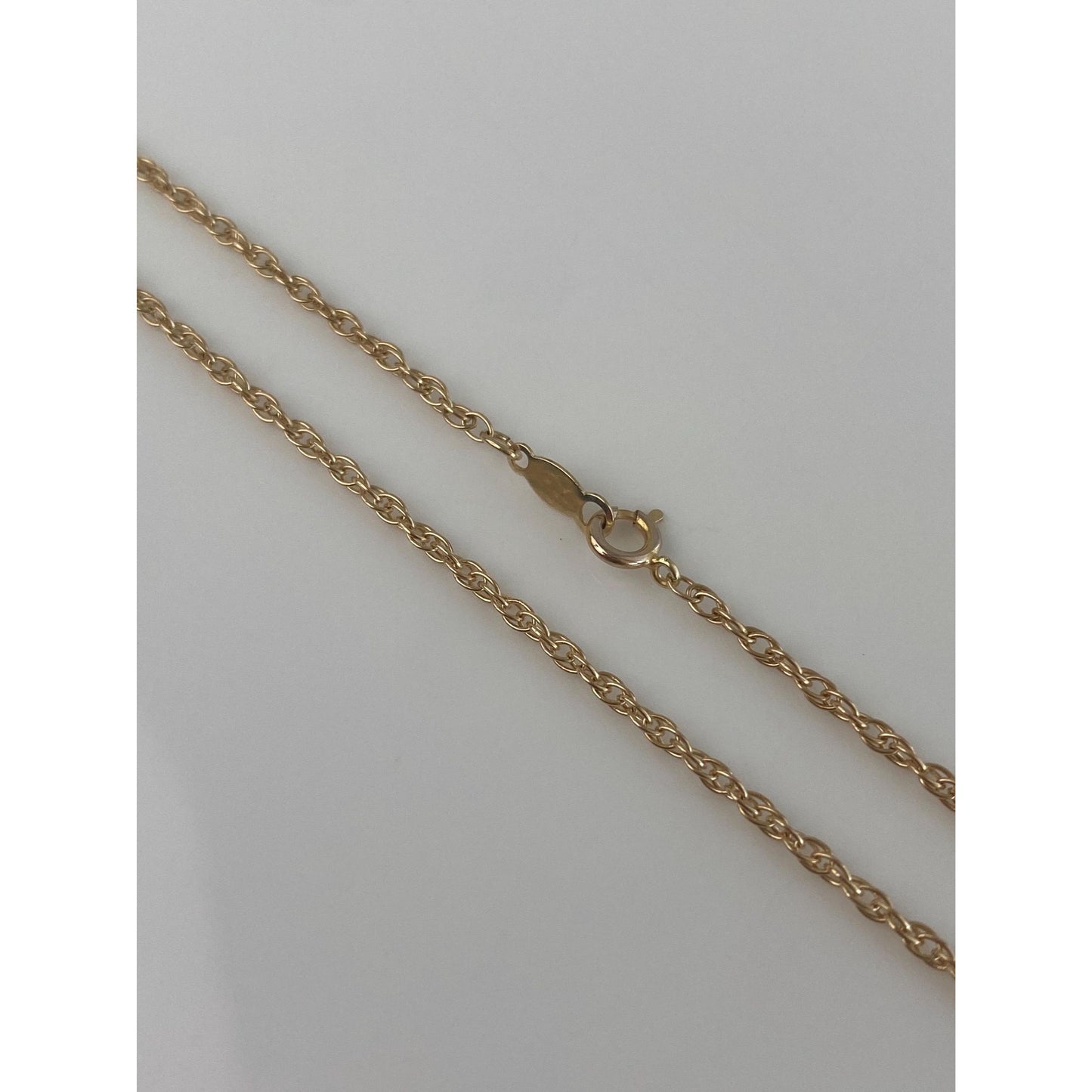 Vintage Solid 14k Yellow Gold Chain Necklace - 18.25 inches