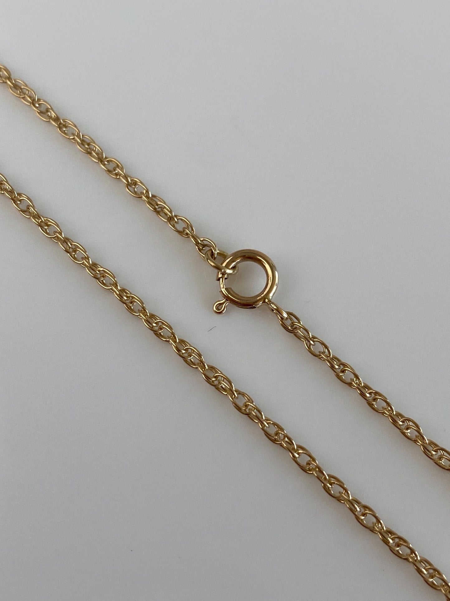 Vintage Solid 14k Yellow Gold Chain Necklace - 18.5 inches