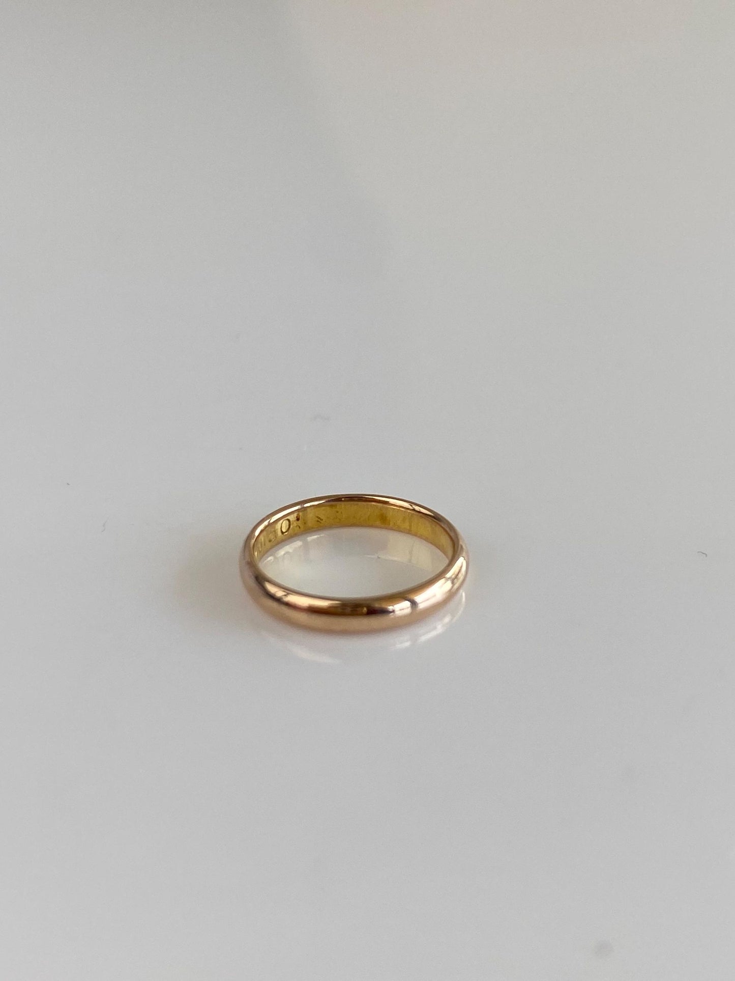 Vintage Solid 10k Yellow Gold Baby Ring Band
