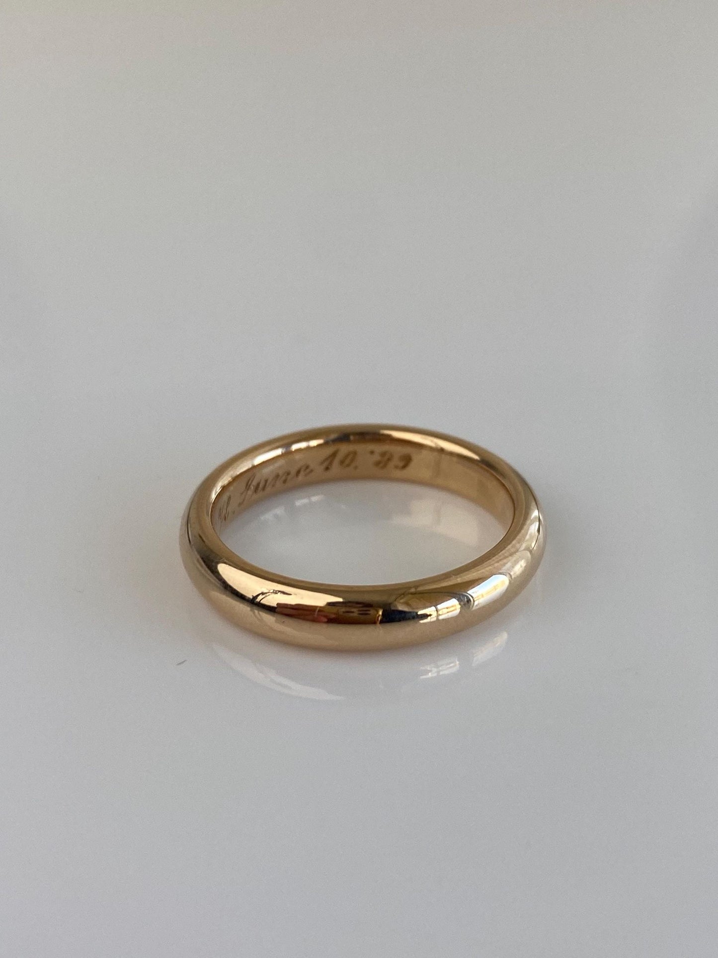 Vintage Solid 14k Yellow Gold Ring Band - Size 8