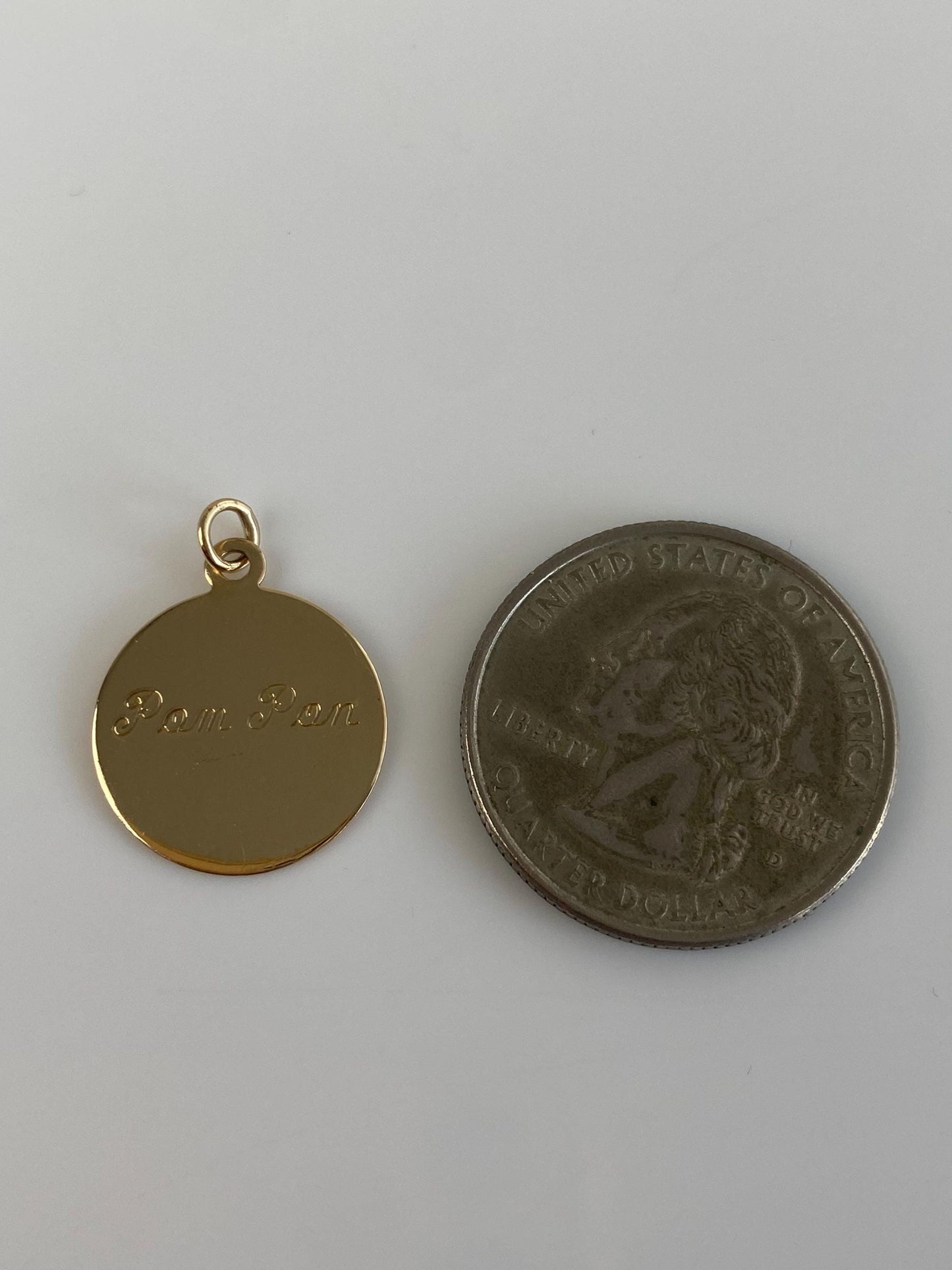 Vintage Solid 14k Yellow Gold Pom Pom Charm