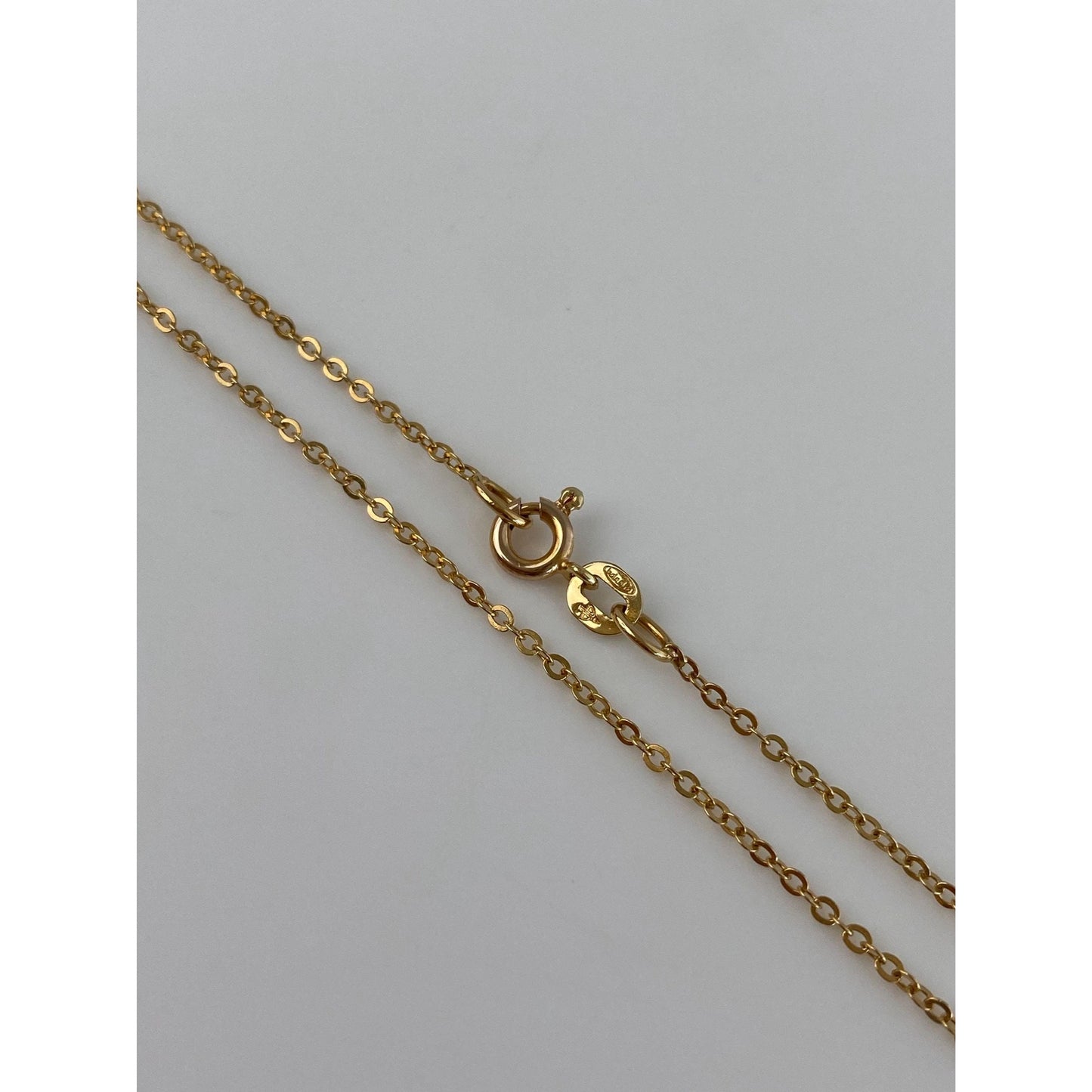 Vintage Solid 14k Yellow Gold Cable Chain Necklace - 23 inches