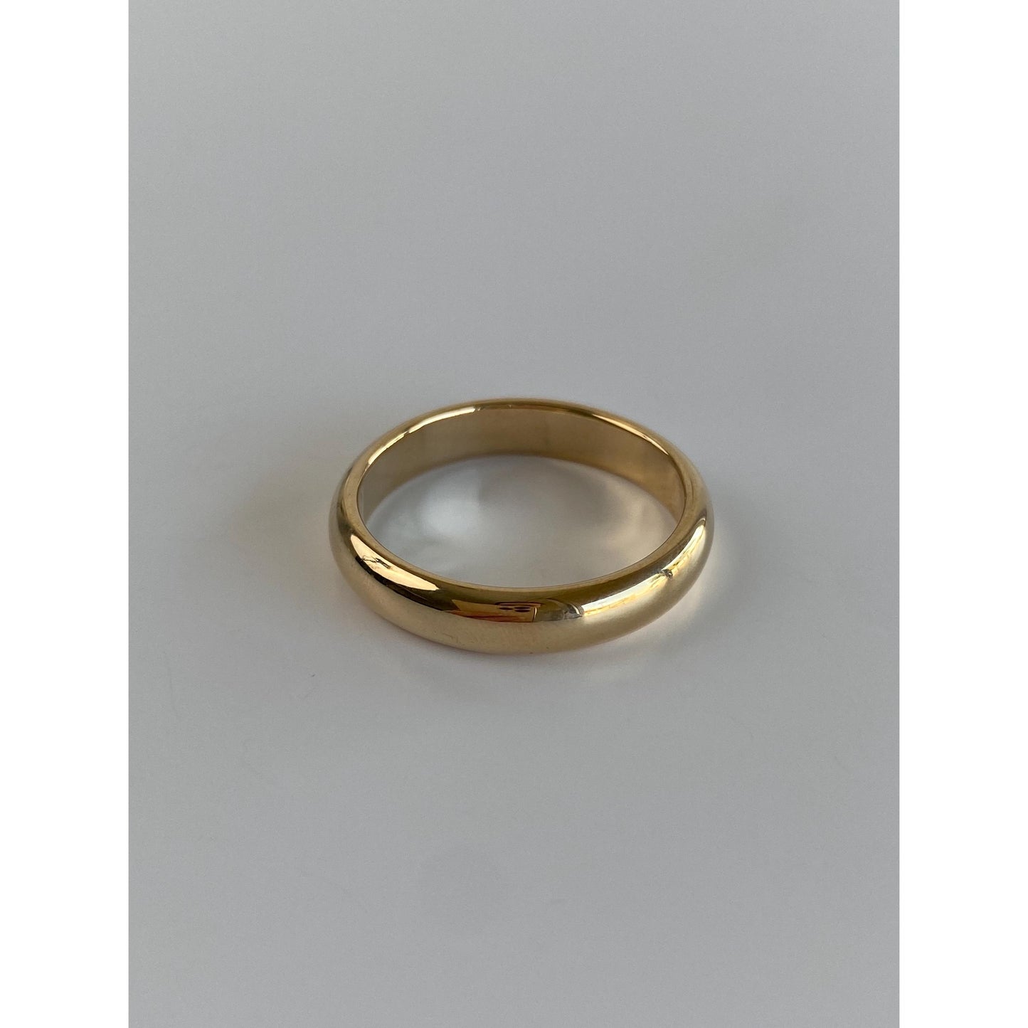Vintage Solid 14k Yellow Gold Ring Band - Size 10.25