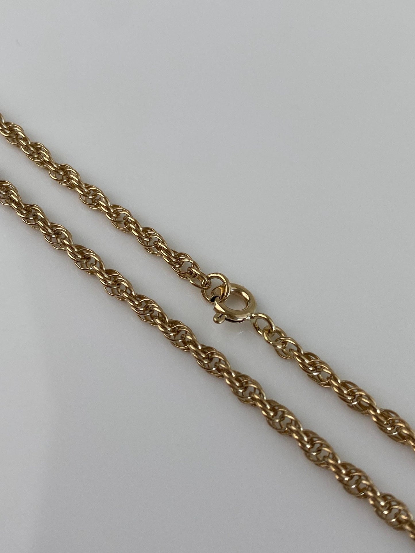 Vintage Solid 14k Yellow Gold Chain Necklace - 18.75 inches
