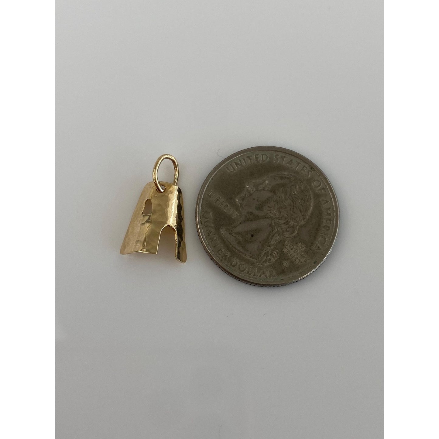 Vintage Solid 14k Yellow Gold Adobe House Charm