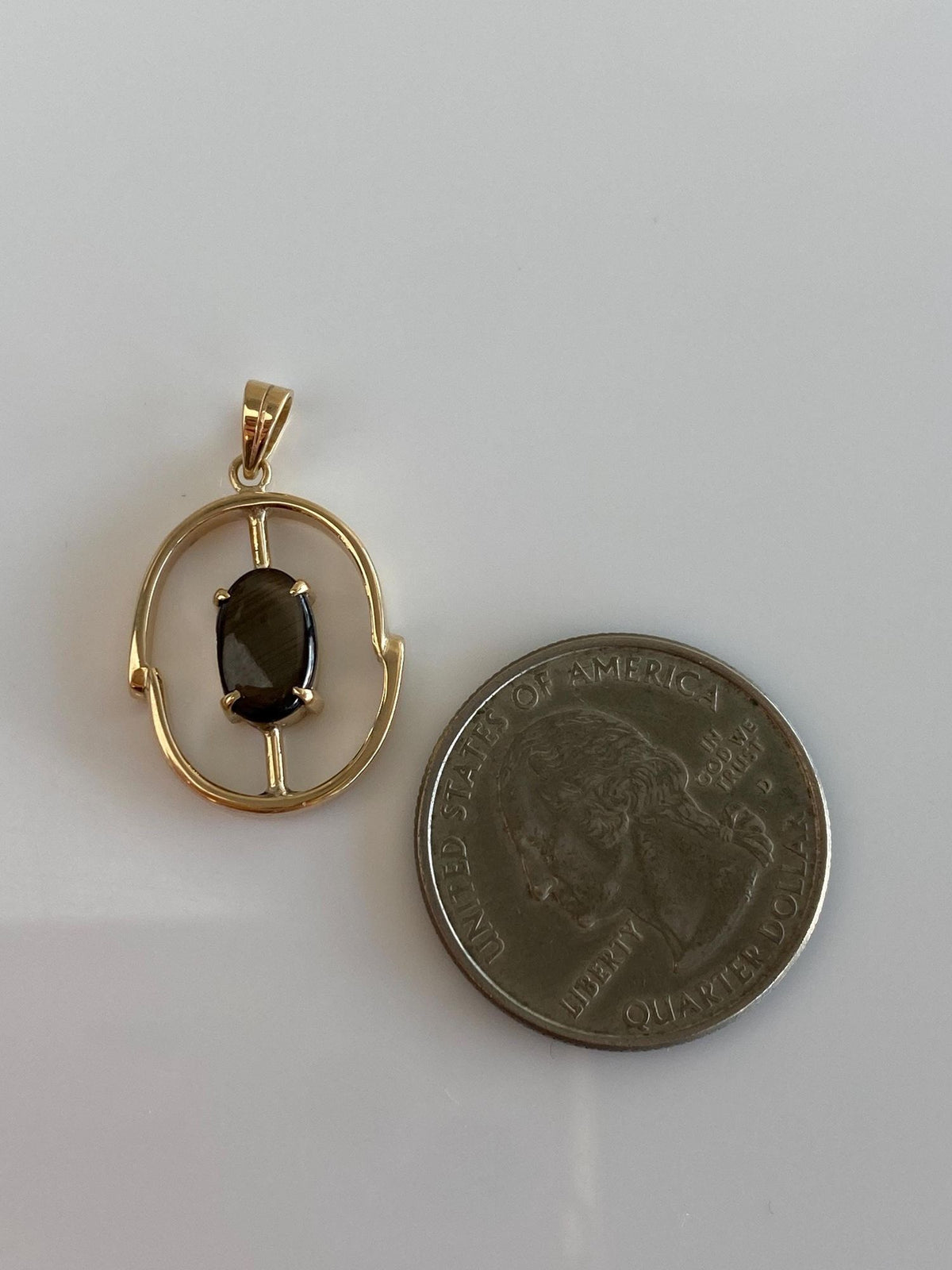 Vintage Solid 10k Yellow Gold Star Sapphire Charm