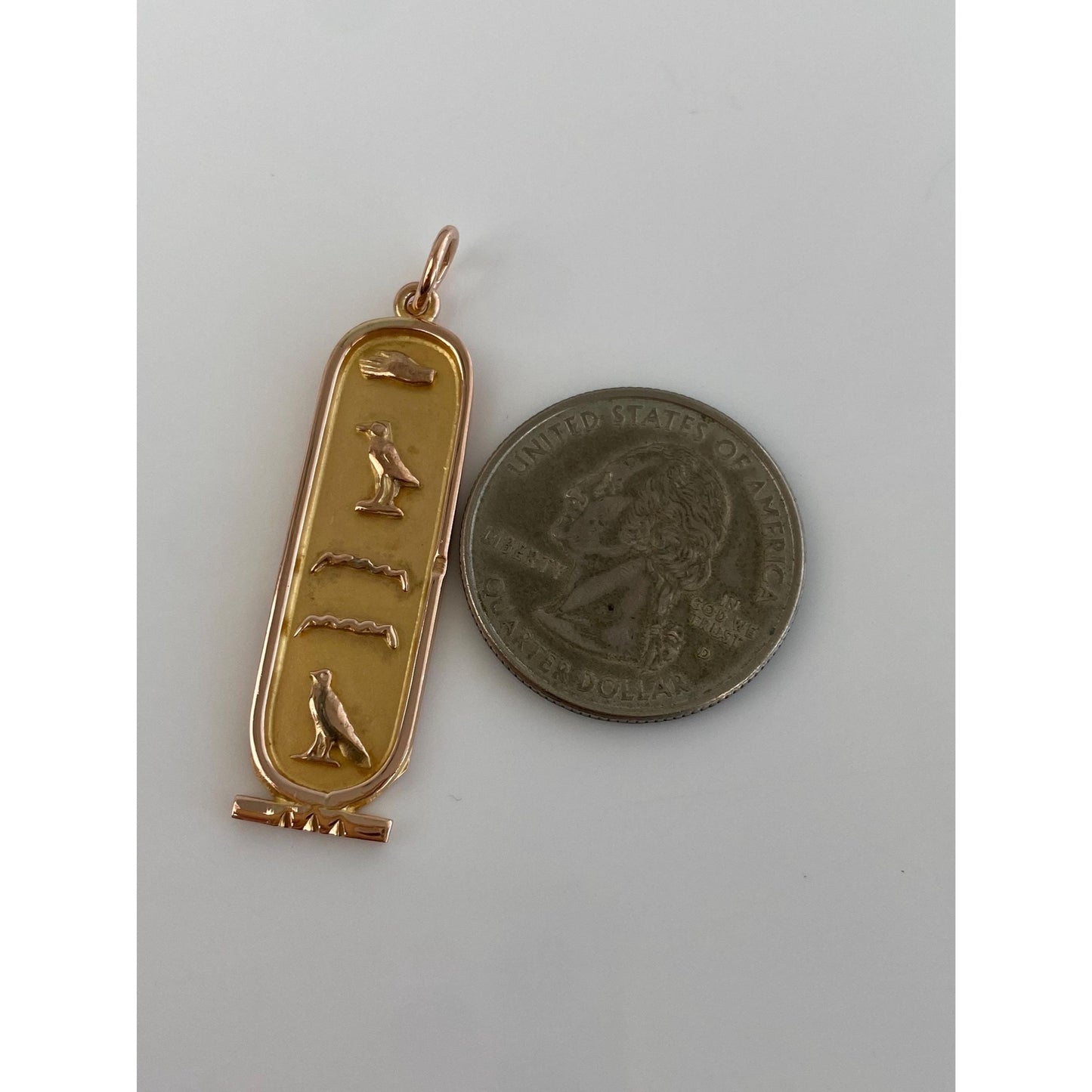 Vintage Solid 14k Rosey Gold Egyptian Charm