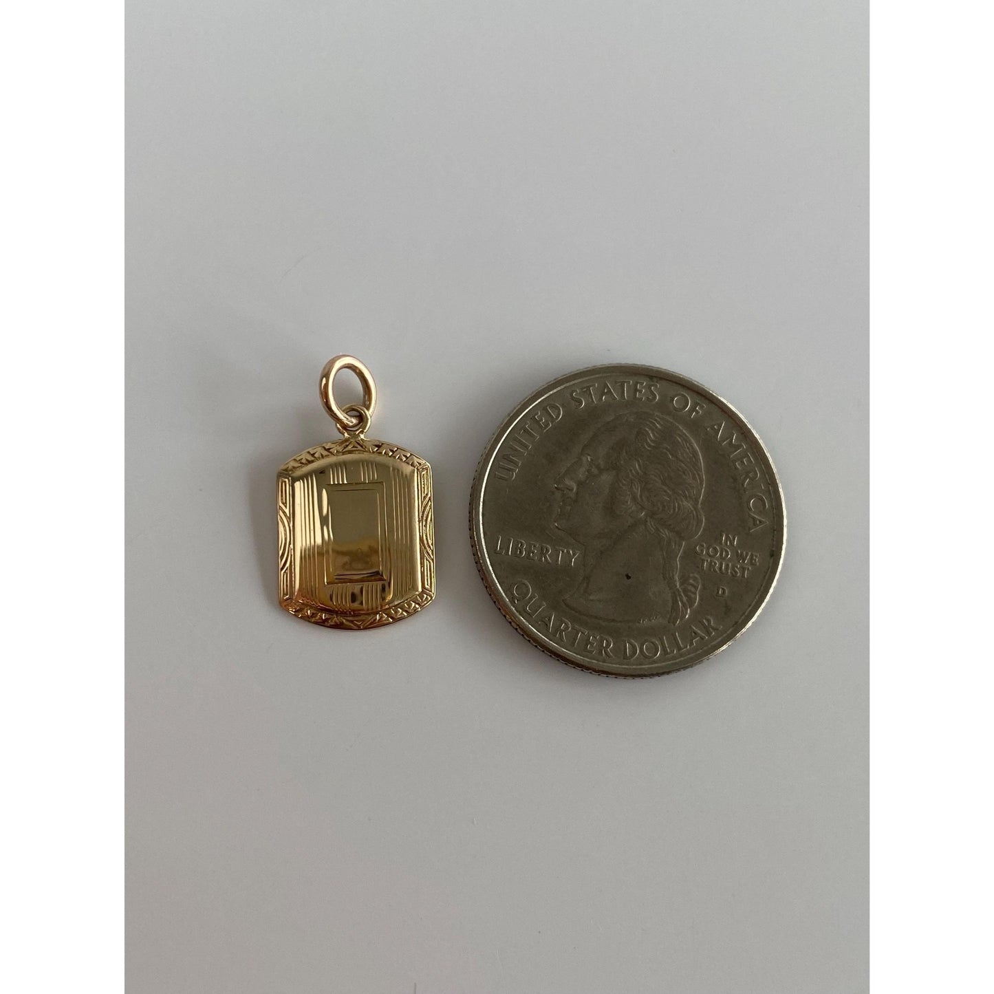 Vintage Solid 9k Yellow Gold Cufflink Conversion Charm