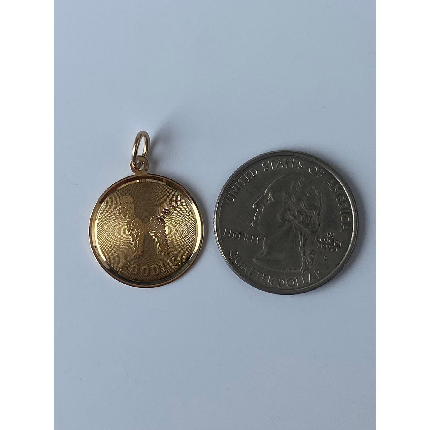 Vintage Solid 14k Yellow Gold 'Poodle' Charm