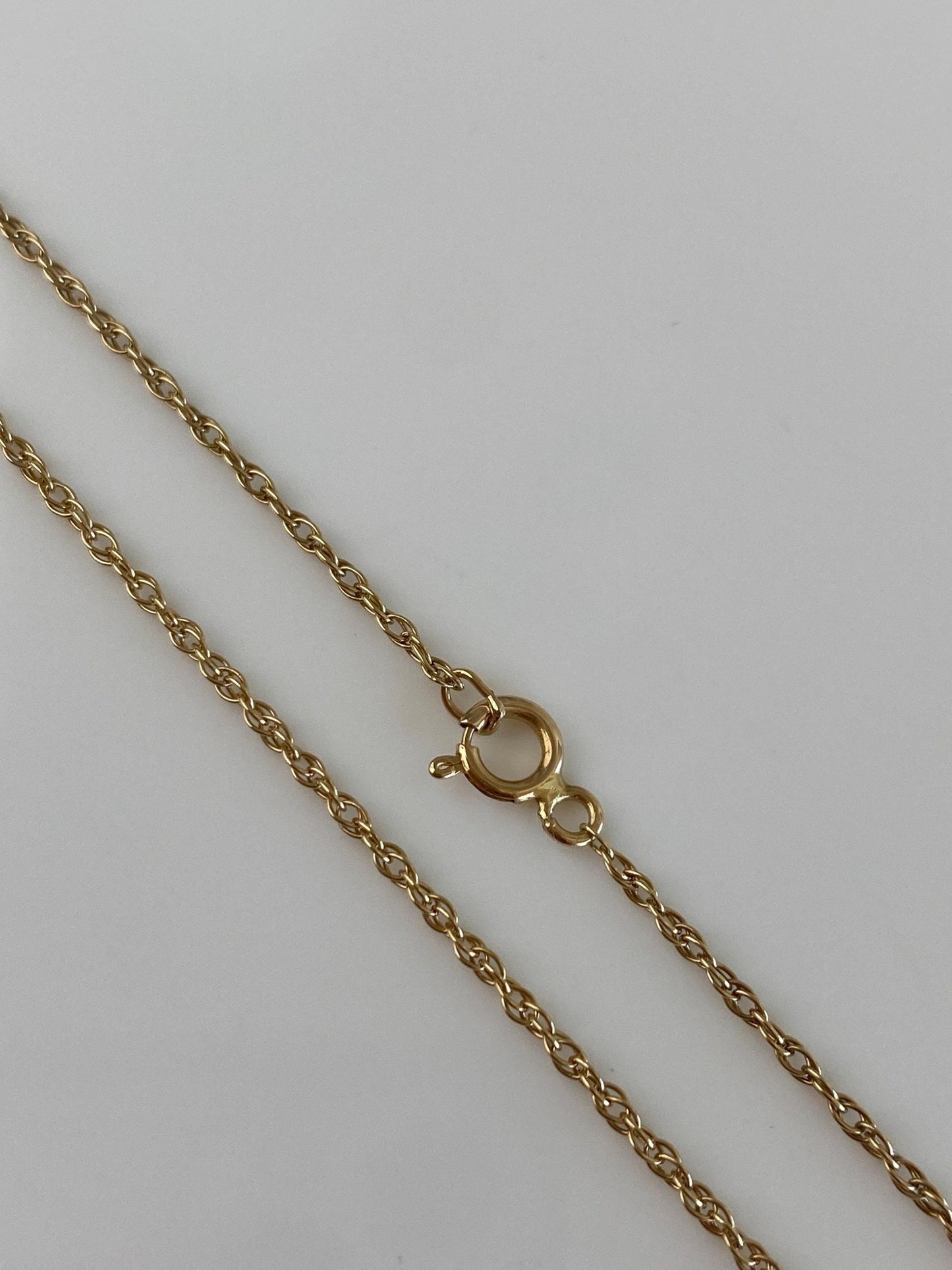 Vintage Solid 14k Yellow Gold Chain Necklace - 18.25 inches
