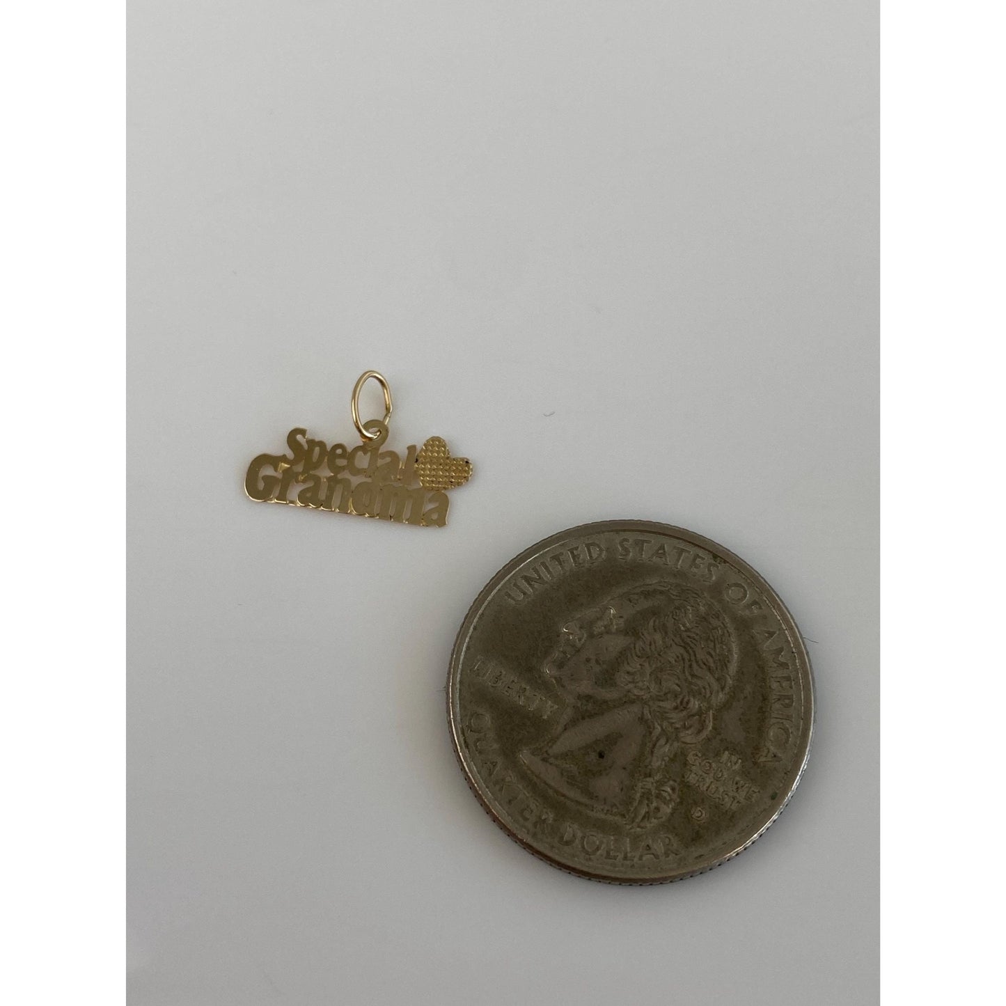 Vintage Solid 14k Yellow Gold Special Grandma Charm