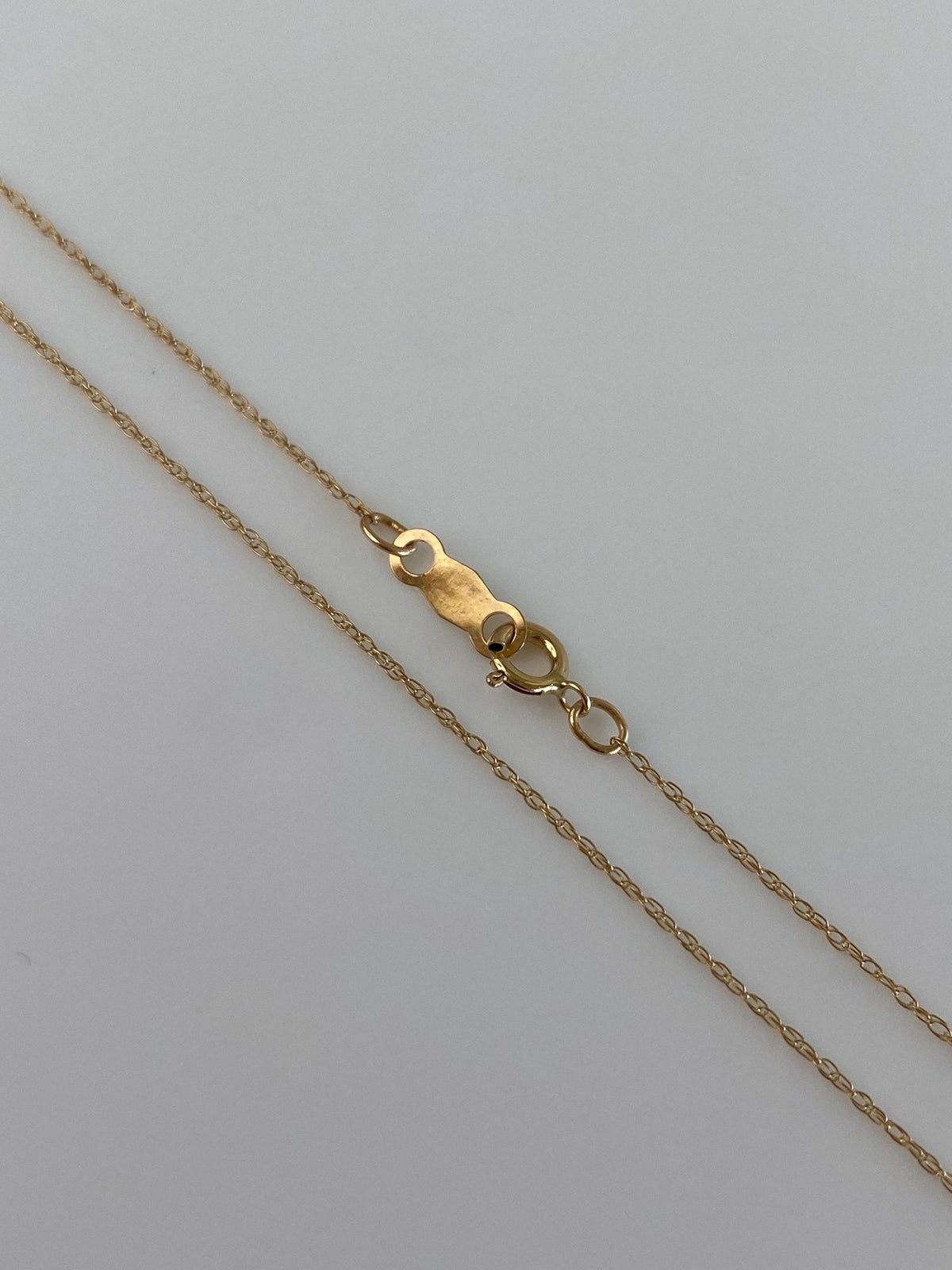 Vintage Solid 10k Yellow Gold Dainty Chain Necklace - 18.75 inches