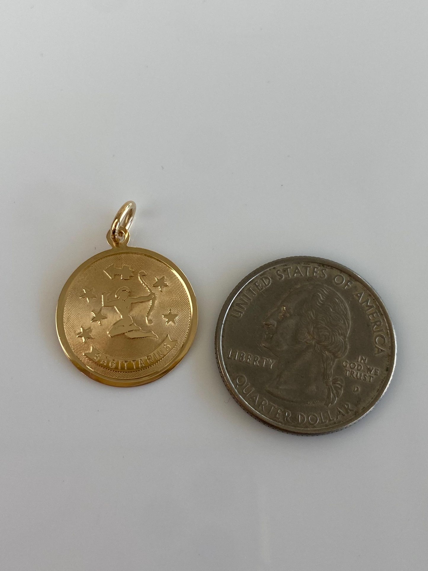 Vintage Solid 14k Yellow Gold Sagittarius Charm