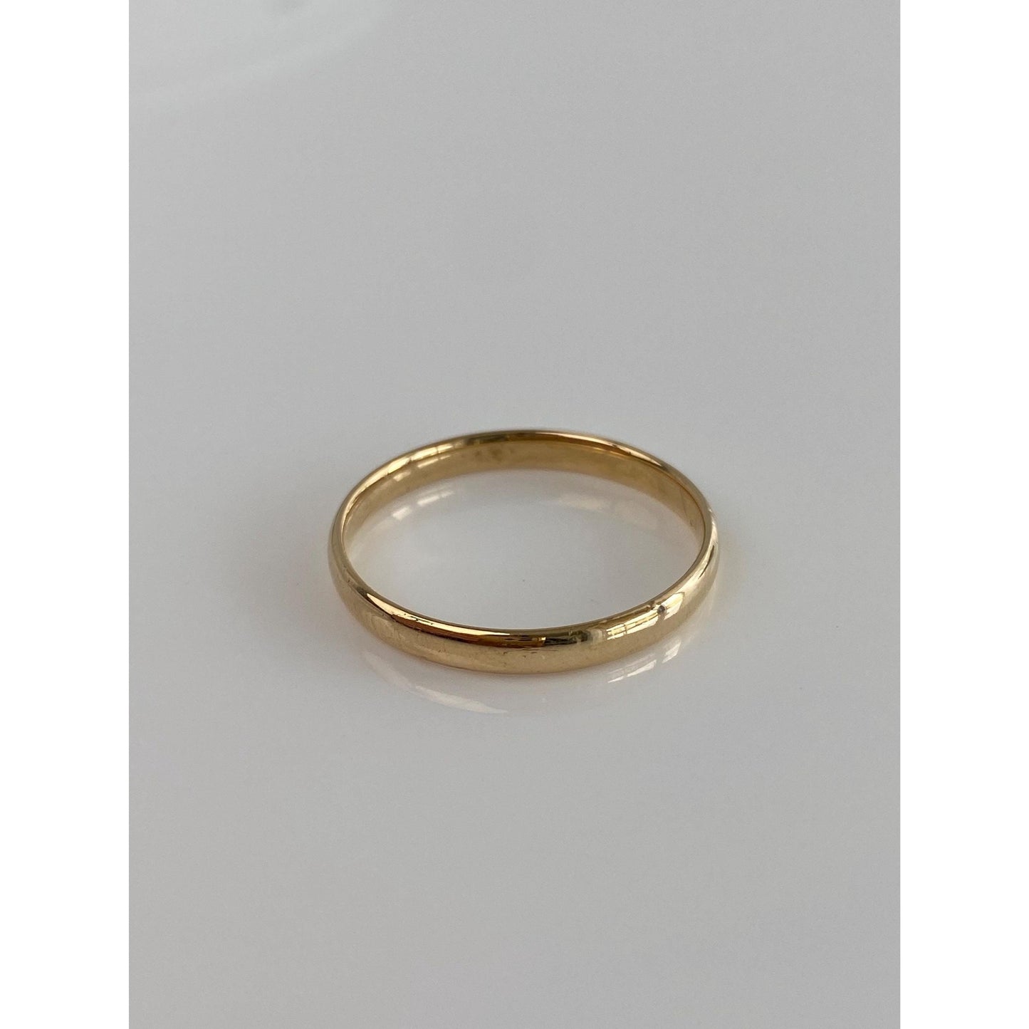 Vintage Solid 14k Yellow Gold Ring Band - Size 12.25