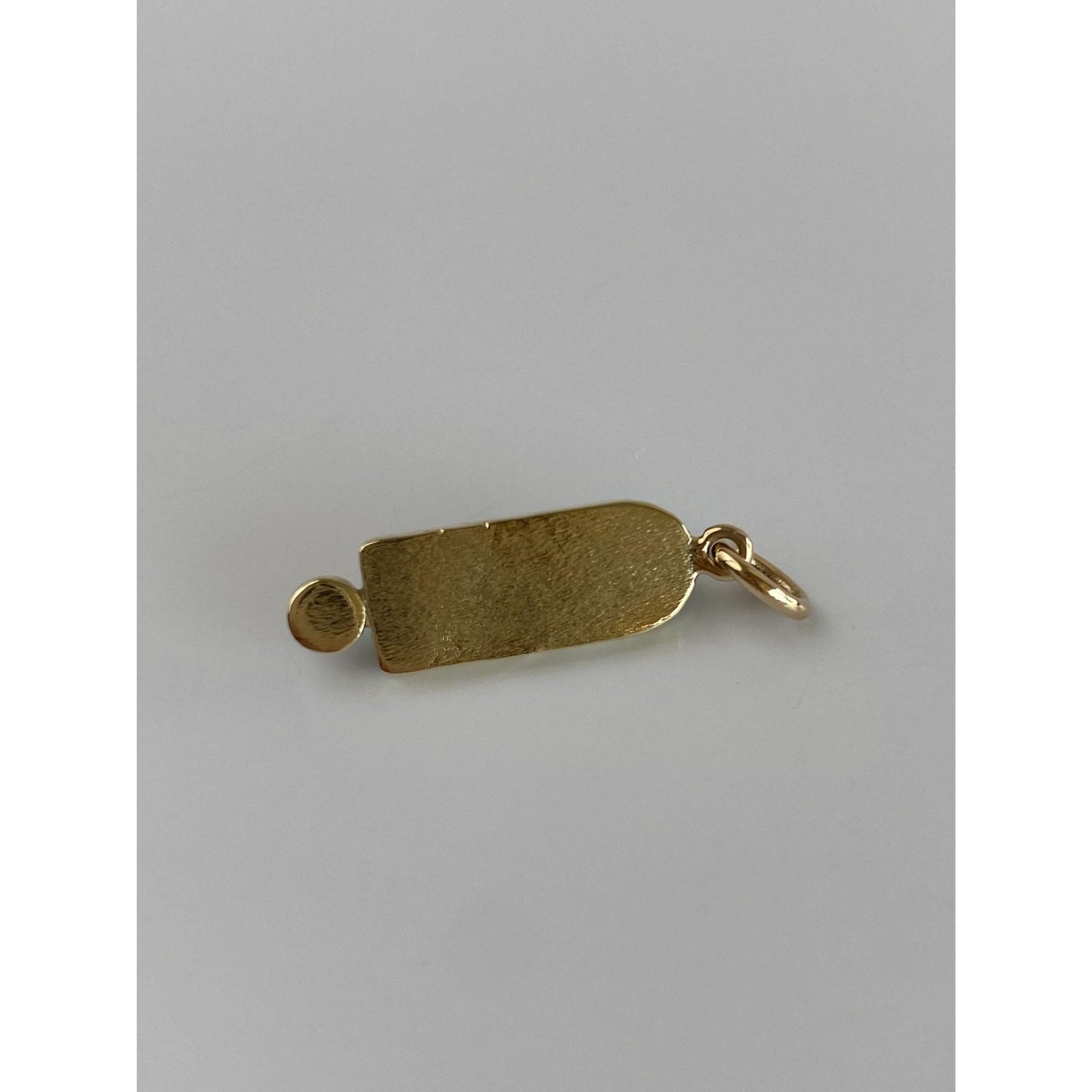 Vintage Solid 14k Yellow Gold Chrysoprase Garnet Charm