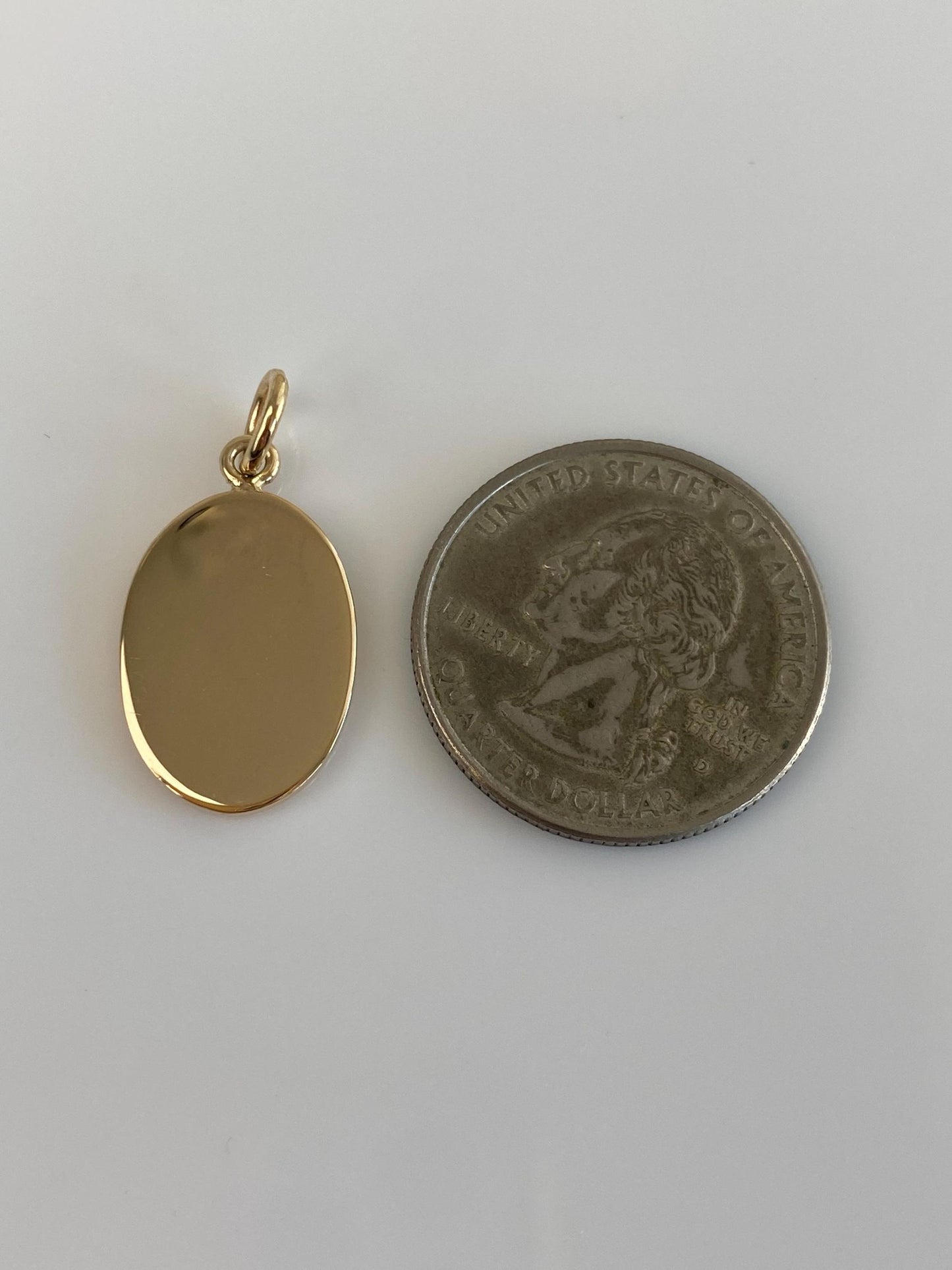 Vintage Solid 14k Yellow Gold Cufflink Conversion Charm