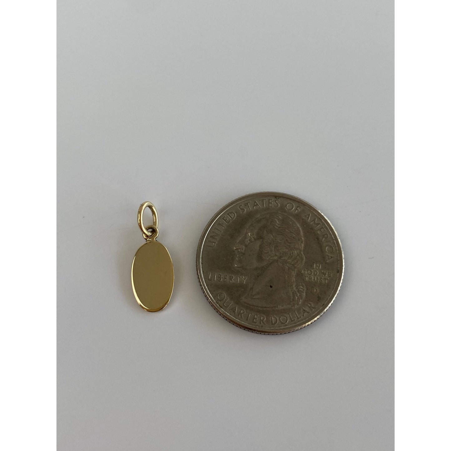 Vintage Solid 9k Yellow Gold Small Cufflink Conversion Charm