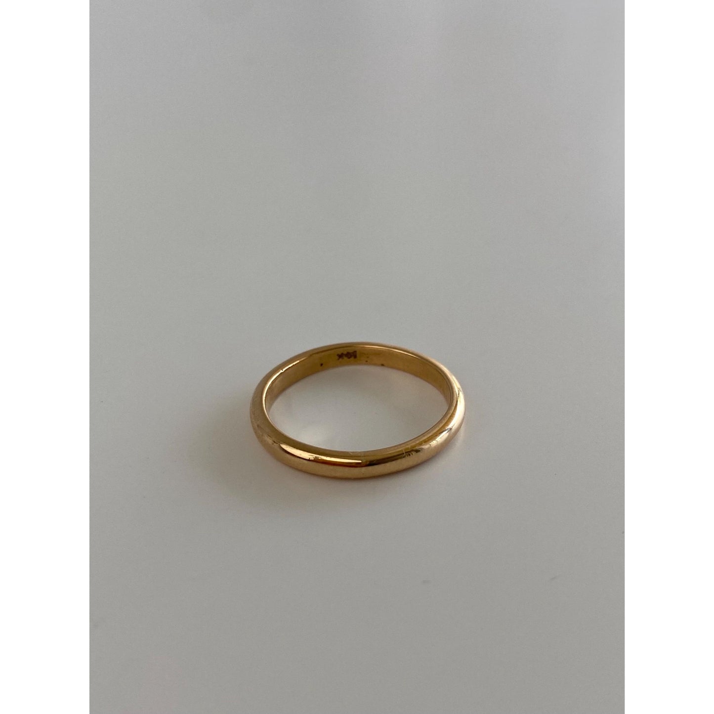 Vintage Solid 14k Yellow Gold Ring Band - Size 5.5